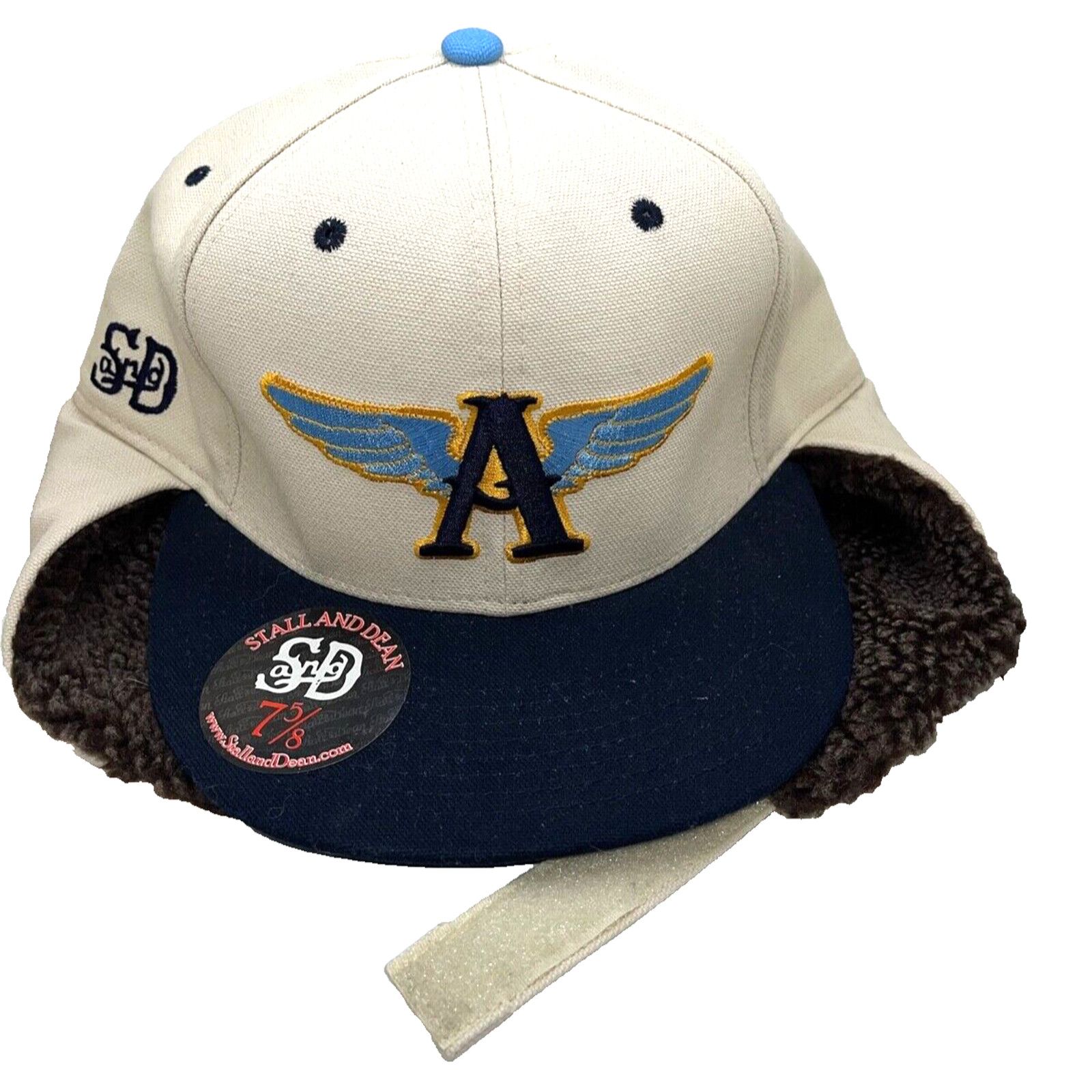 Stall and Dean Stall & Dean Aviator Bomber Ear Flap Hat Sz 7 5/8 Winter Cap Size ONE SIZE - 8 Thumbnail