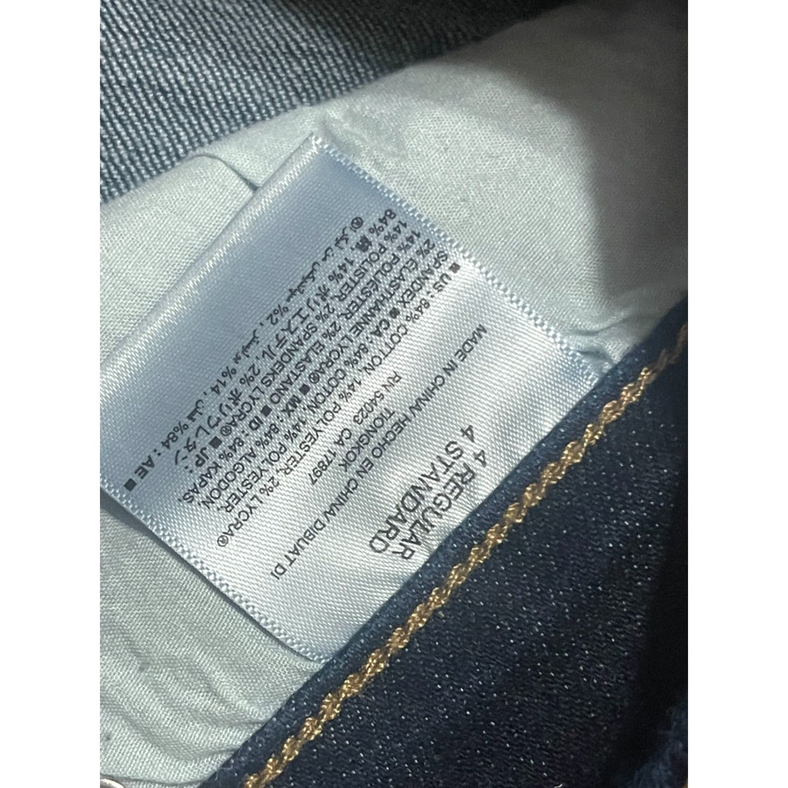Old Navy Old Navy Jeans Women's 4 Blue Denim Curvy Mid Rise Pockets Dark Wash Bootcut Jeans Mens Size 27" / US 4 / IT 40 - 6 Thumbnail
