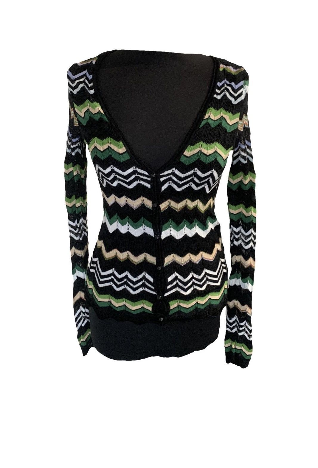 Missoni Missoni Zigzag Knit Cardigan Size S / US 4 / IT 40 - 1 Thumbnail
