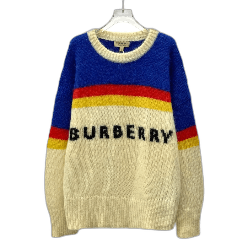 Burberry Burberry Color Block Logo Knit Sweater Size US L / EU 52-54 / 3 - 1 Thumbnail