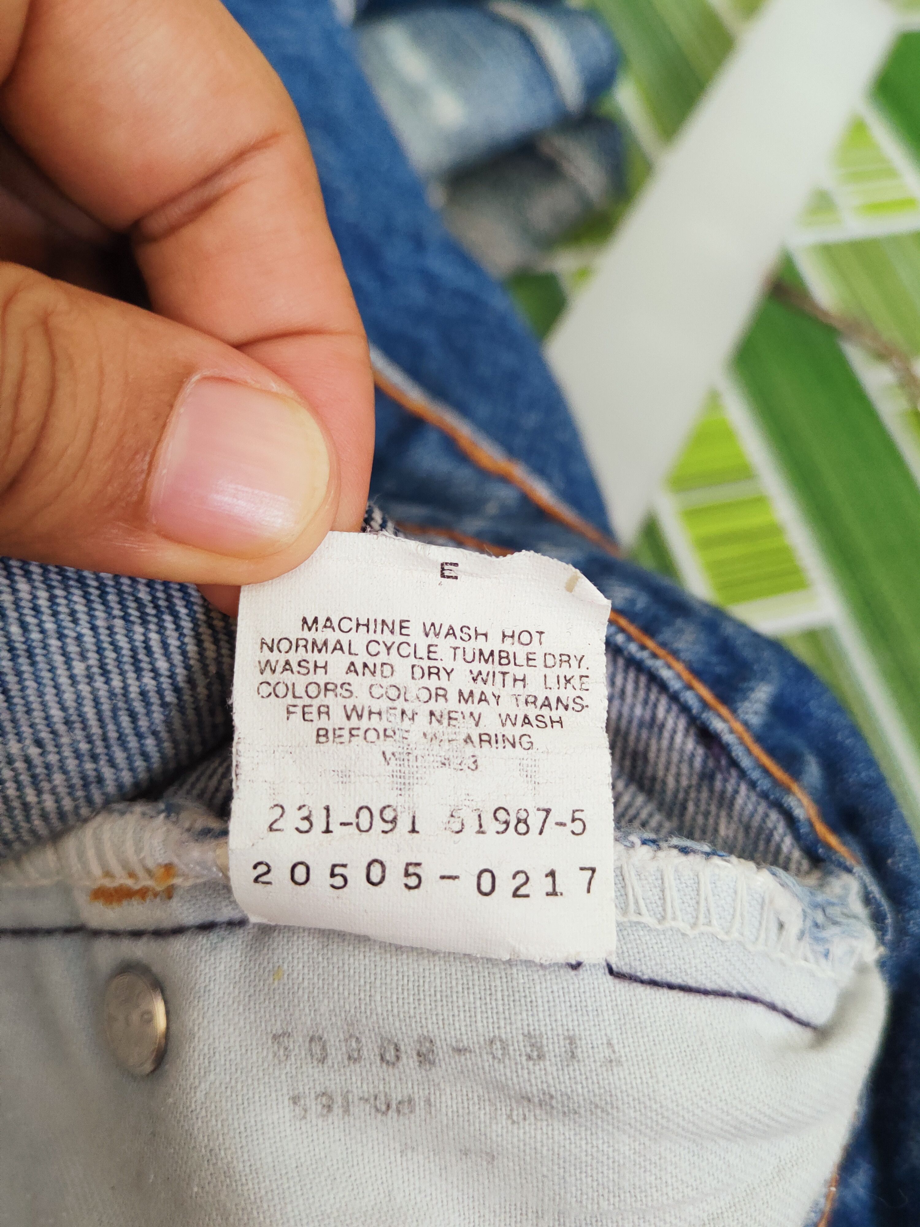 Levi's 505 Levi's orange tag faded Distressed Ripped denim #S2700 Size US 30 / EU 46 - 16 Thumbnail