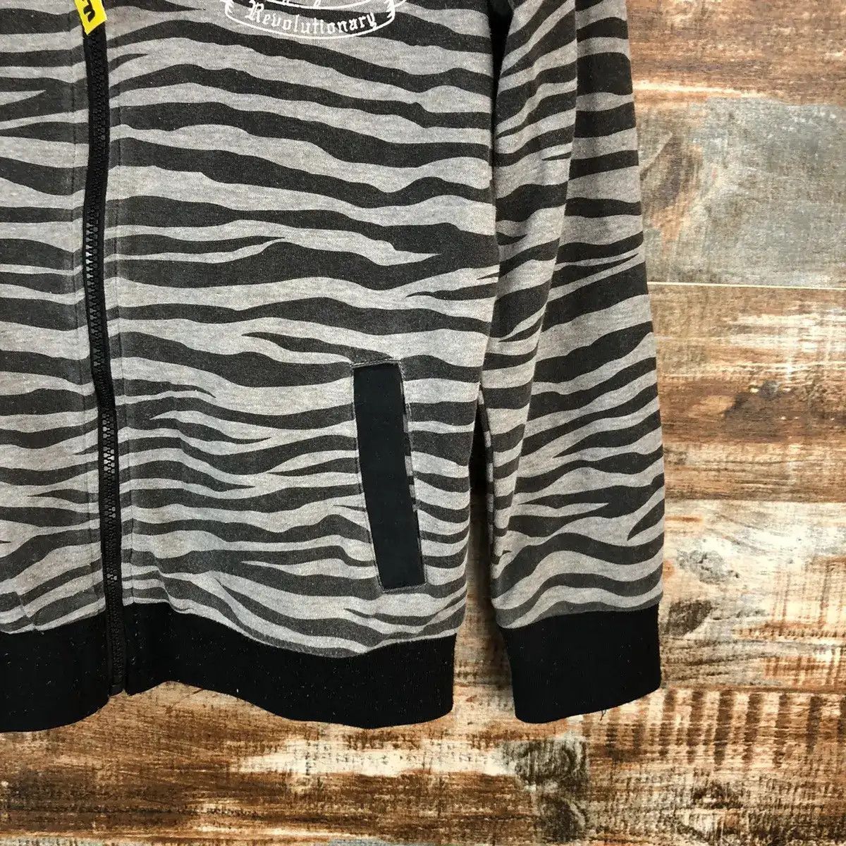 Japanese Brand DLL Bee Box Black Rays zebra Stripe skull Hoodie #A1571 Size US S / EU 44-46 / 1 - 11 Thumbnail