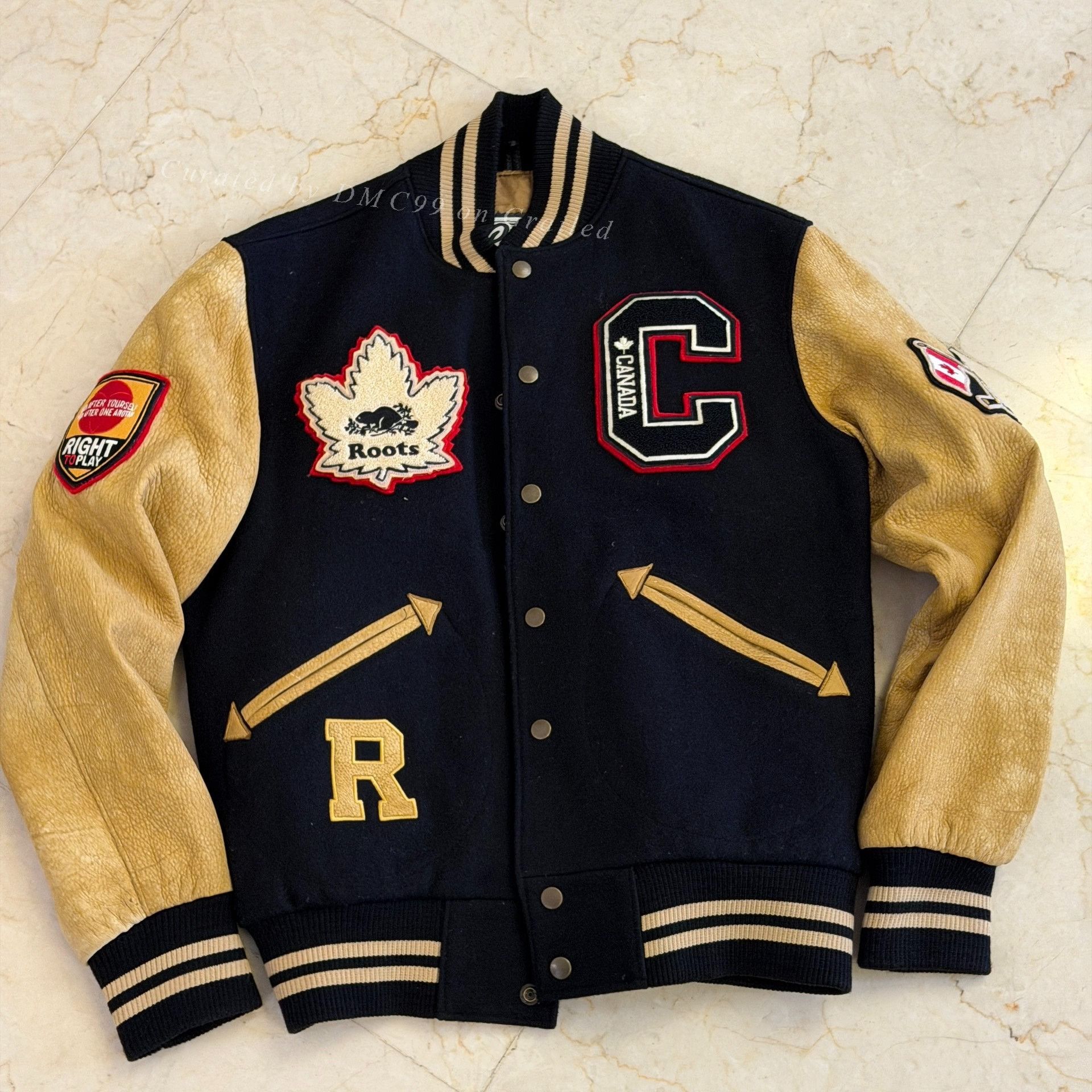 Roots Canada Roots Gretzky Leather Sleeve Jacket Size US S / EU 44-46 / 1 - 1 Thumbnail