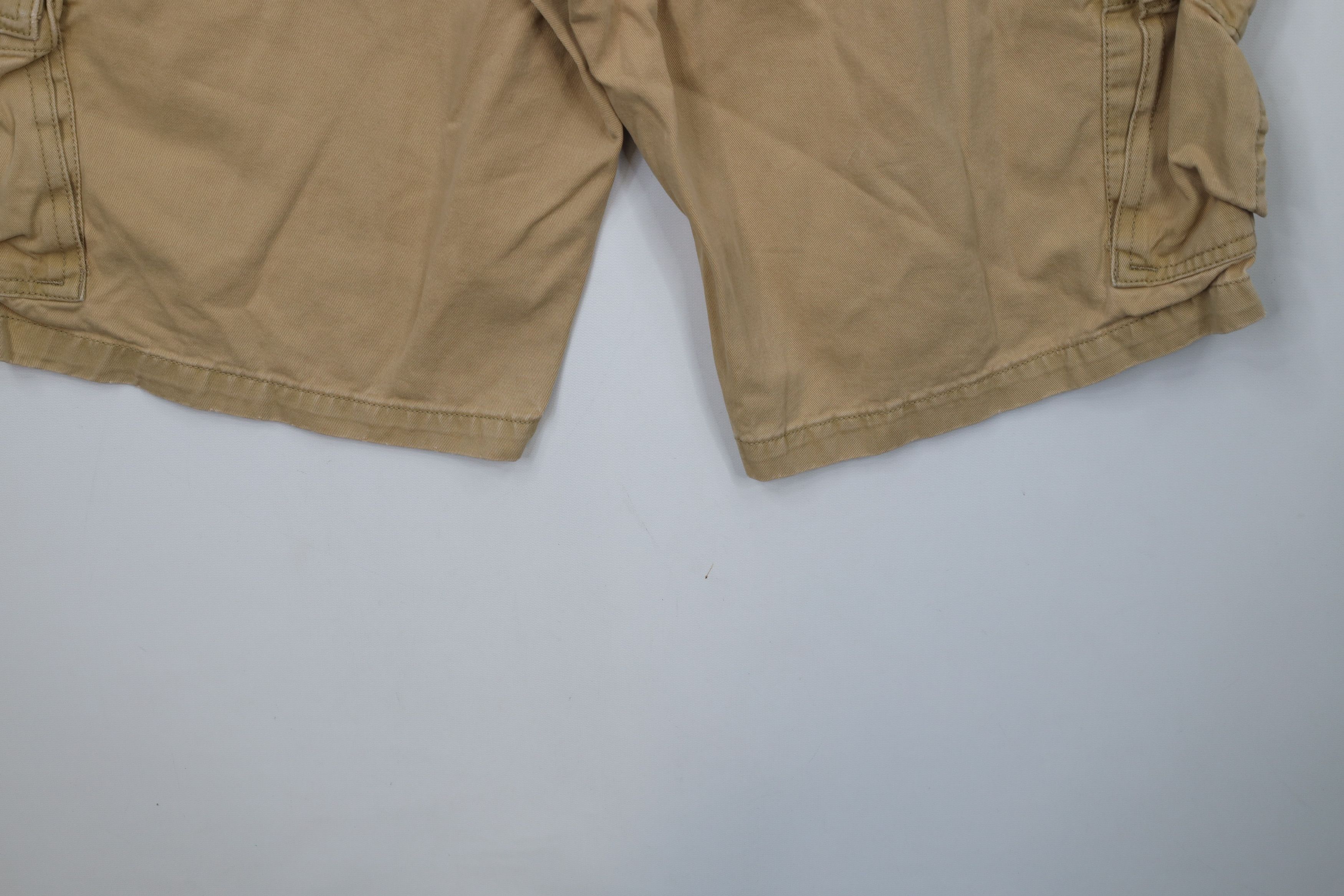Eddie Bauer × Vintage Vintage Y2K Eddie Bauer Cargo Shorts Beige Cotton Size US 40 / EU 56 - 14 Thumbnail