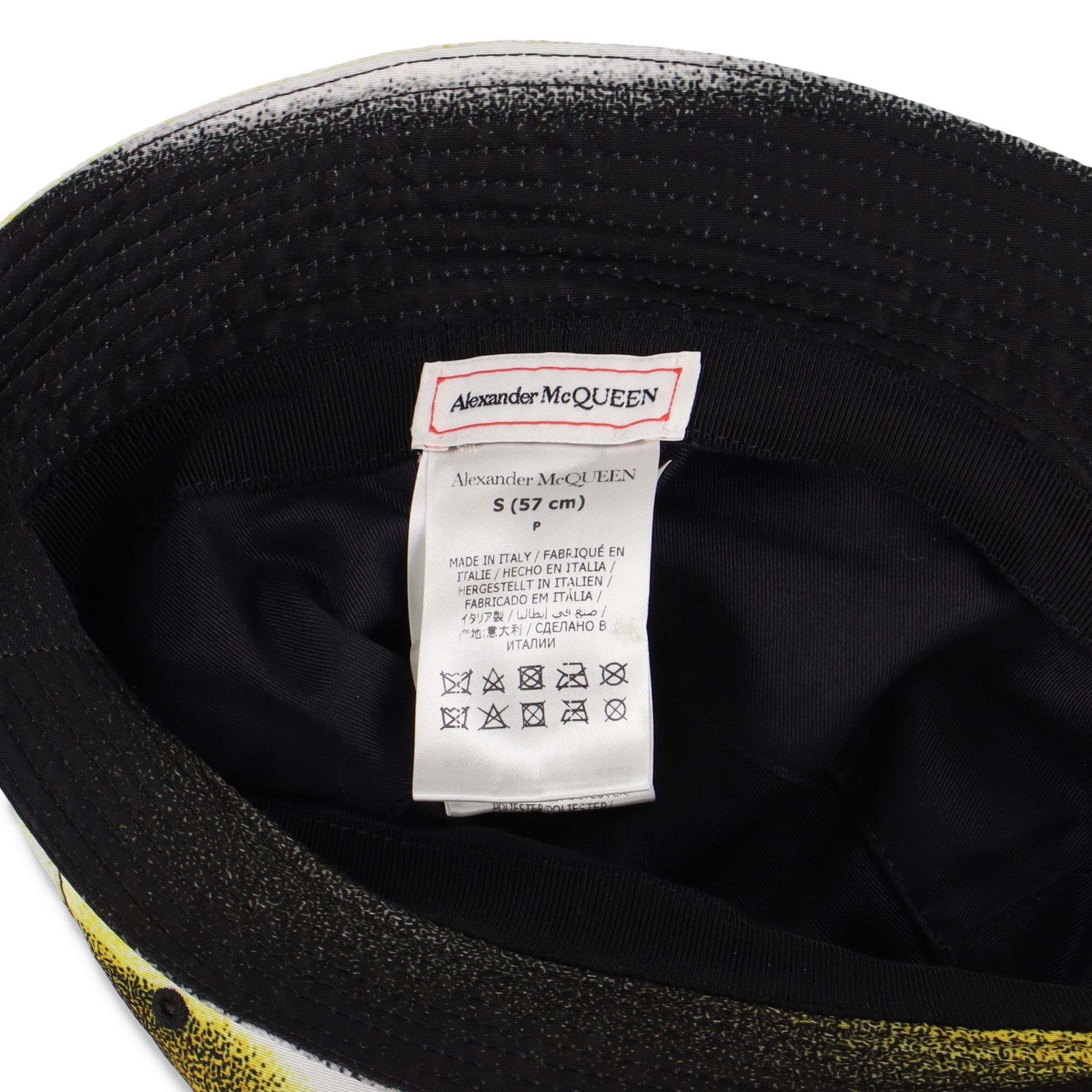 Alexander McQueen White Silhouette Logo Bucket Hat Size ONE SIZE - 5 Thumbnail