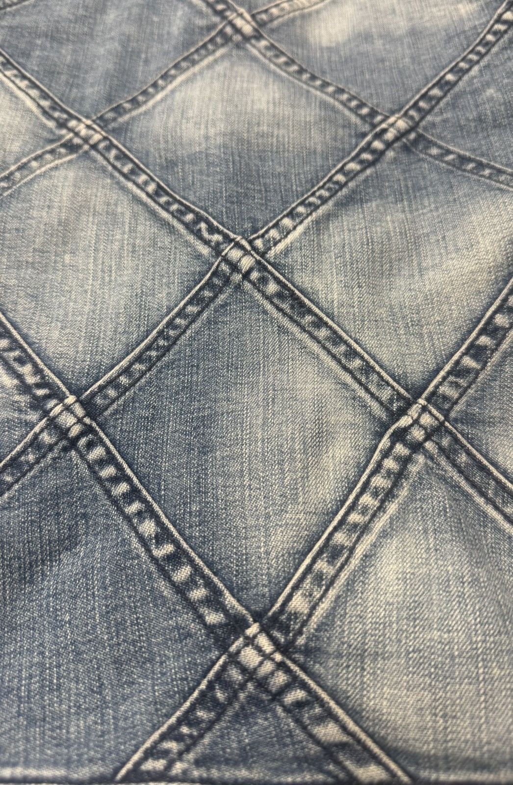 Comme des Garcons × Junya Watanabe SS2002 Junya Watanabe ‘Diamond’ Quilted Denim Trucker Jacket Size US M / EU 48-50 / 2 - 5 Thumbnail