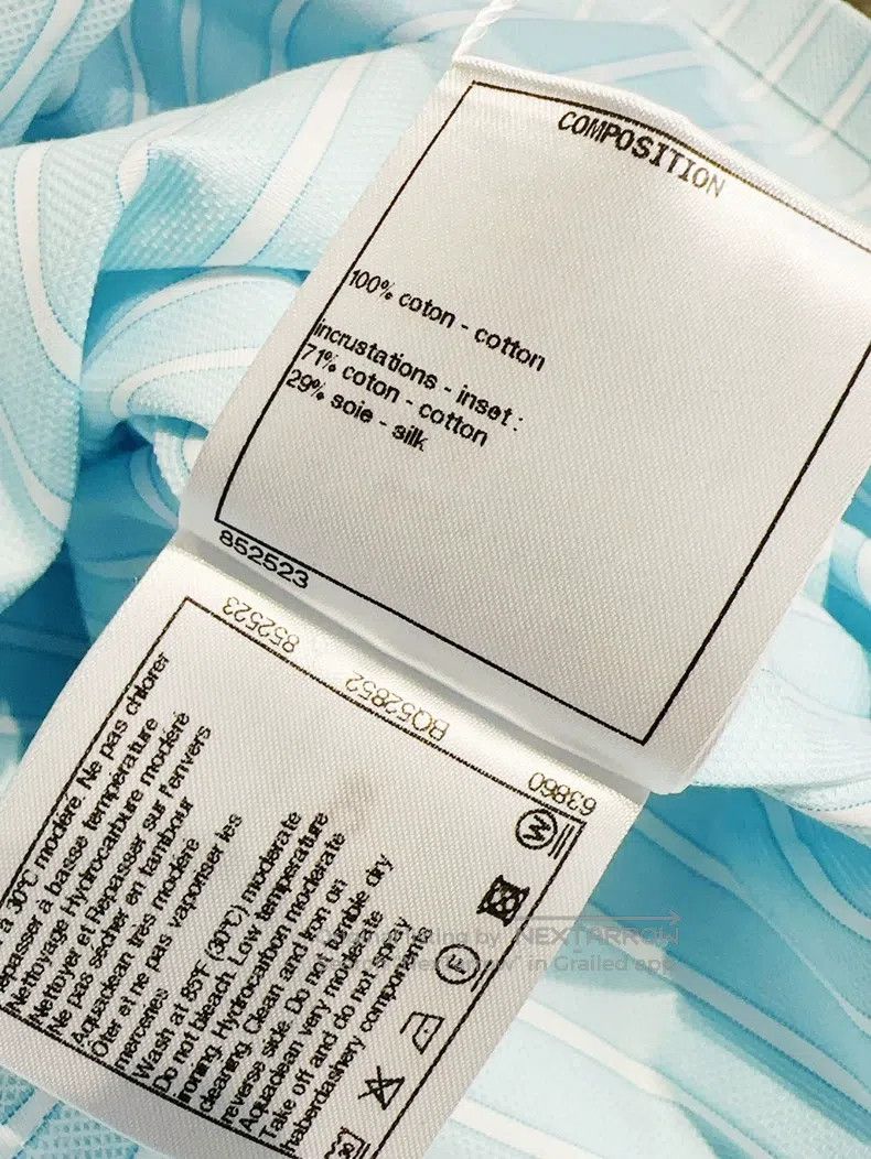 Chanel Chanel 22B autumn and winter preview blue striped velvet c Size XXS / US 00 / IT 34 - 8 Thumbnail
