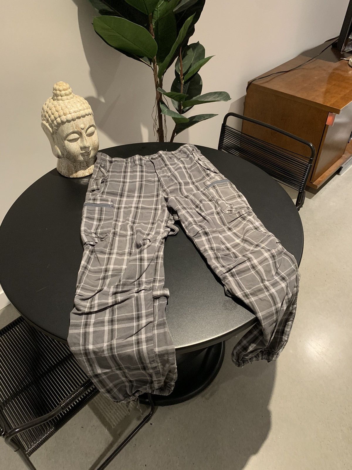Vintage Vintage handmade plaid cargos Size US 30 / EU 46 - 4 Thumbnail
