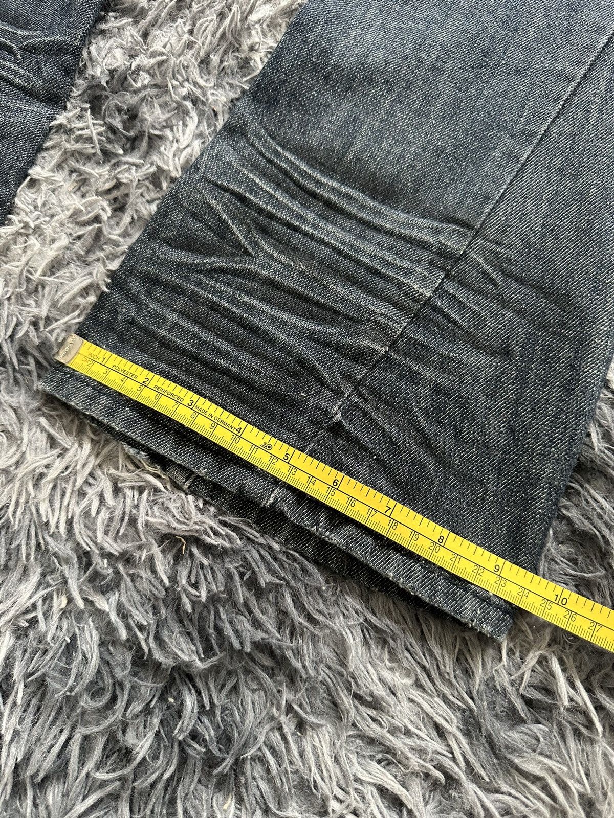BERNINGS SHO 00's Berning Sho Black Label snake skin flared denim Size US 35 - 19 Thumbnail