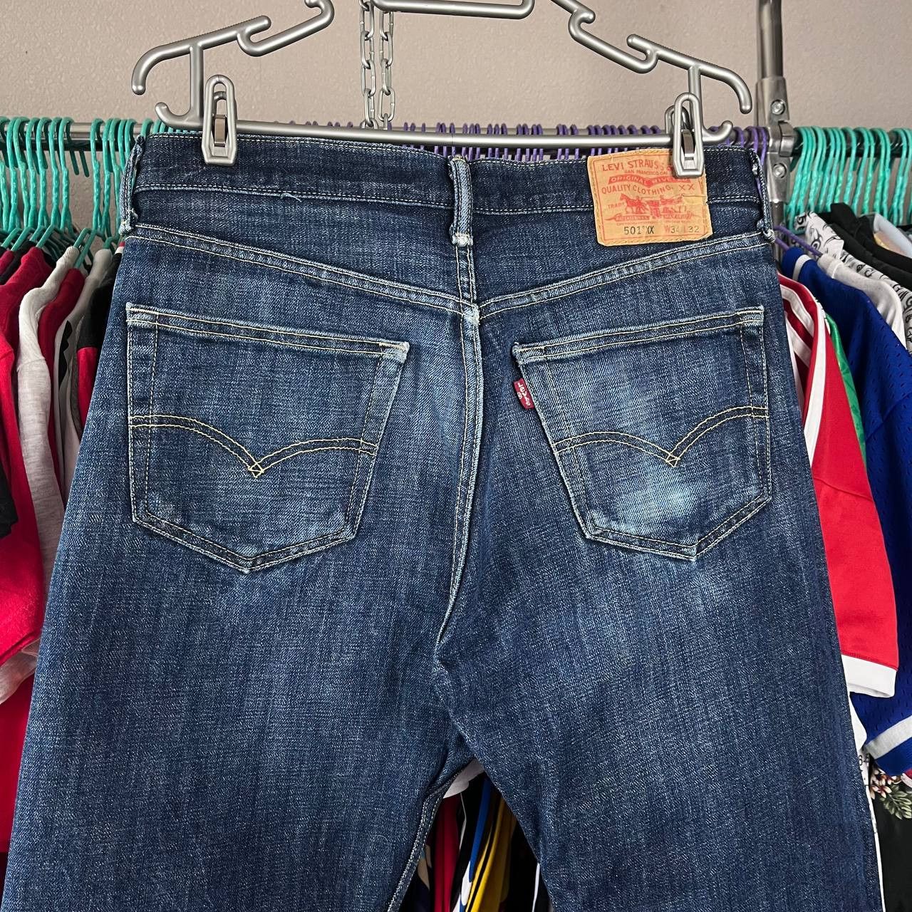 Levi's Levis 501xx Faded Distressed Denim Pants Made in Mexico Size US 34 / EU 50 - 1 Thumbnail