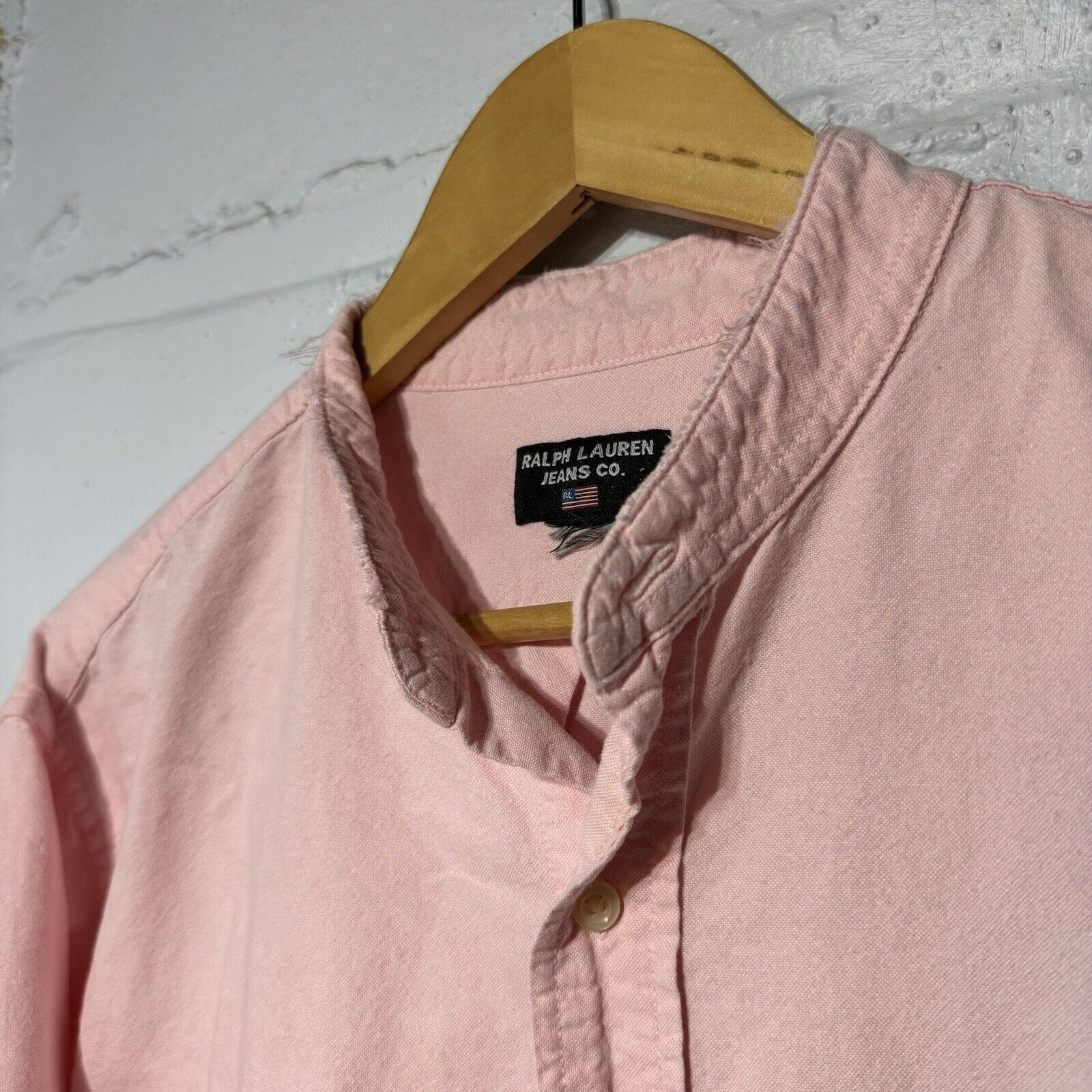 Polo Ralph Lauren Vintage Polo Jeans Co Button Up Shirt Distressed USA Flag L Size US L / EU 52-54 / 3 - 4 Thumbnail