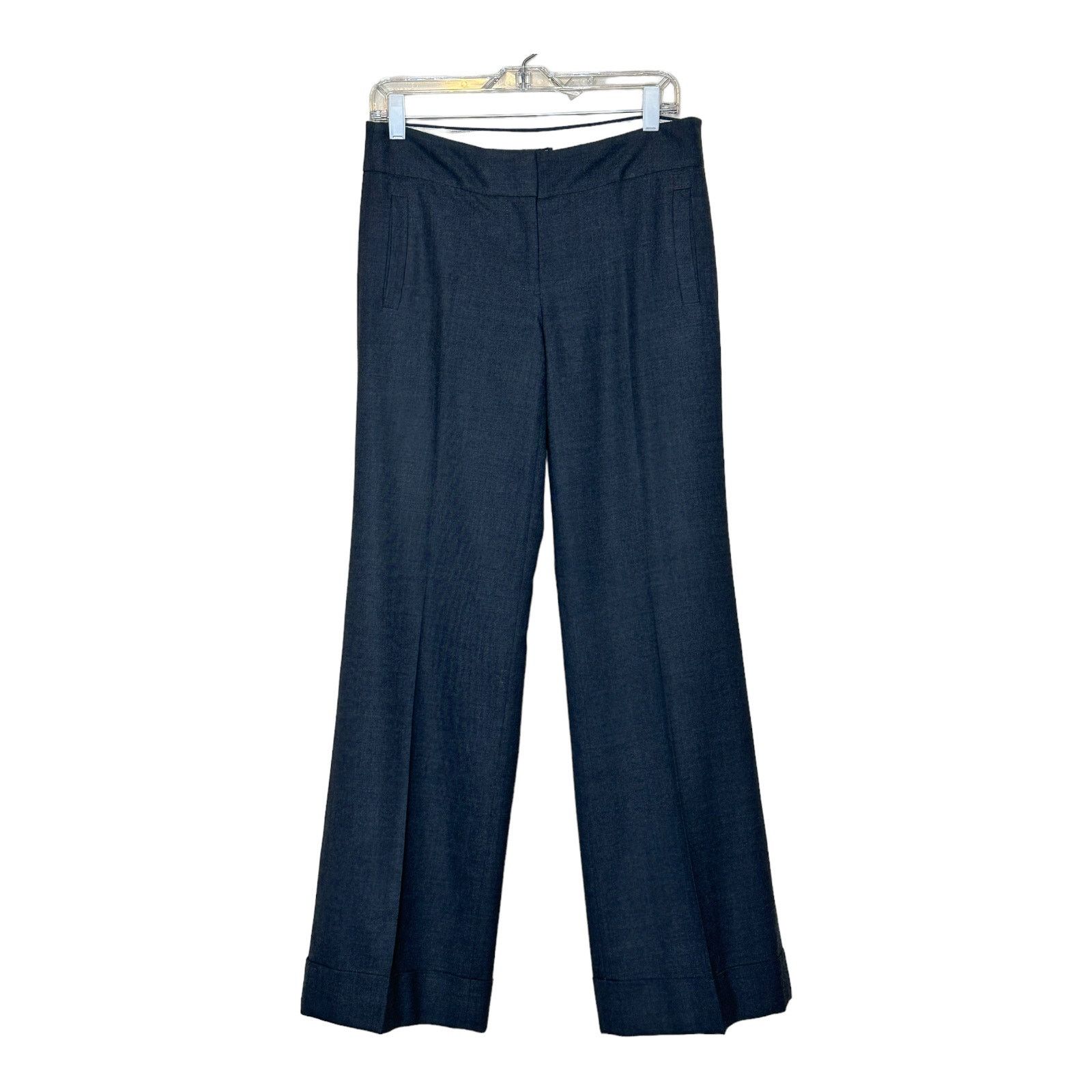 J.Crew J. Crew dark gray favorite fit wide legs pants size 4 Size 27" / US 4 / IT 40 - 6 Thumbnail