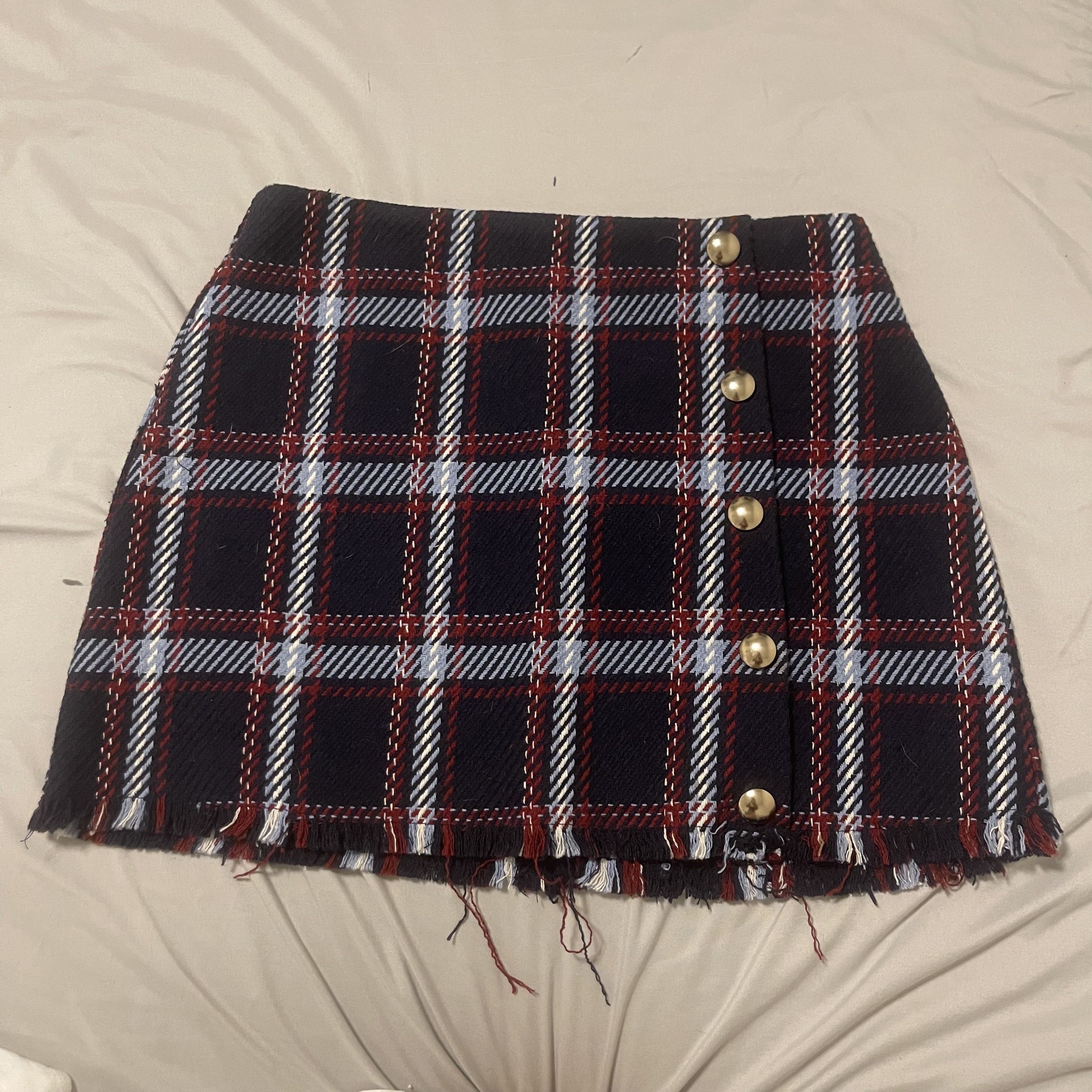 Forever 21 Plaid Mini Skirt Size 30" / US 8 / IT 44 - 2 Thumbnail