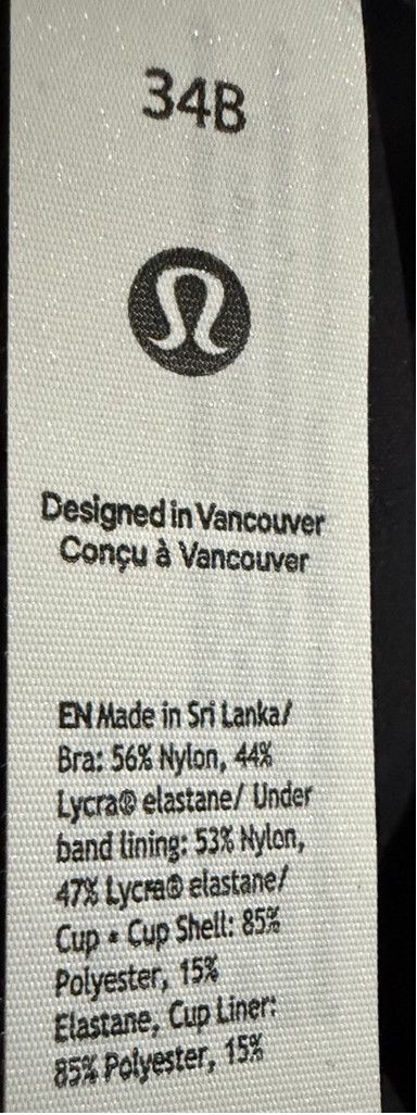 Lululemon LULULEMON ENLITE WEAVE-BACK BRA BLACK COLOR NWT SIZE 34B Size ONE SIZE - 8 Thumbnail