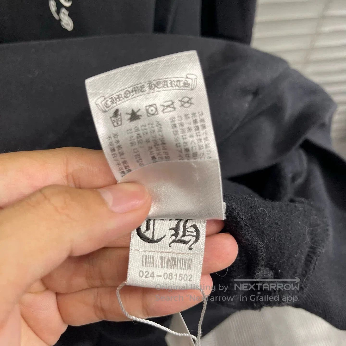 Chrome Hearts Black Hoodie with White Sleeve Graphics - Size L. Size US L / EU 52-54 / 3 - 6 Thumbnail
