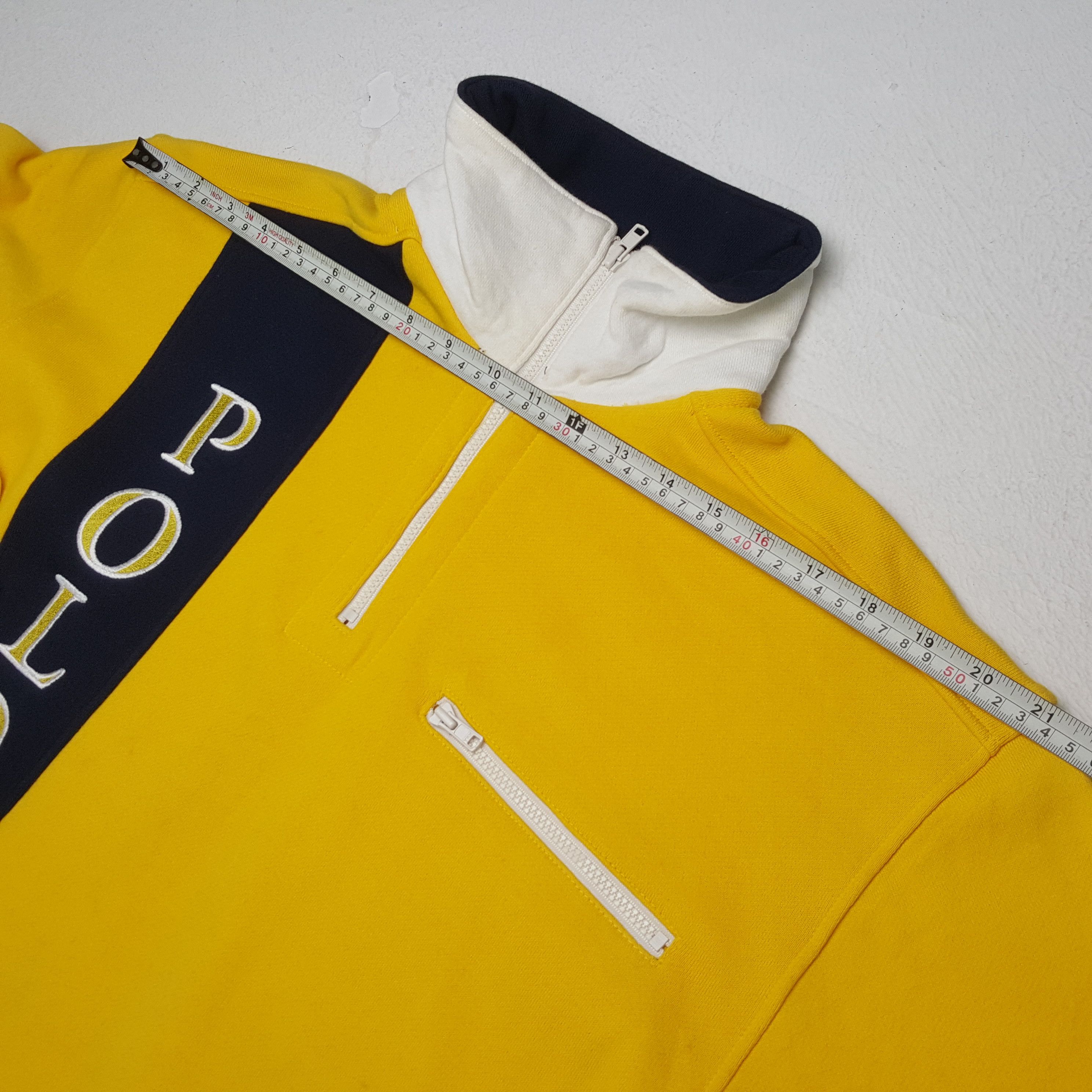 Beverly Hills Polo Club × Polo Ralph Lauren × Vintage POLO CLUB Spellout Design Half Zipper Sweatshirt Size US M / EU 48-50 / 2 - 4 Thumbnail