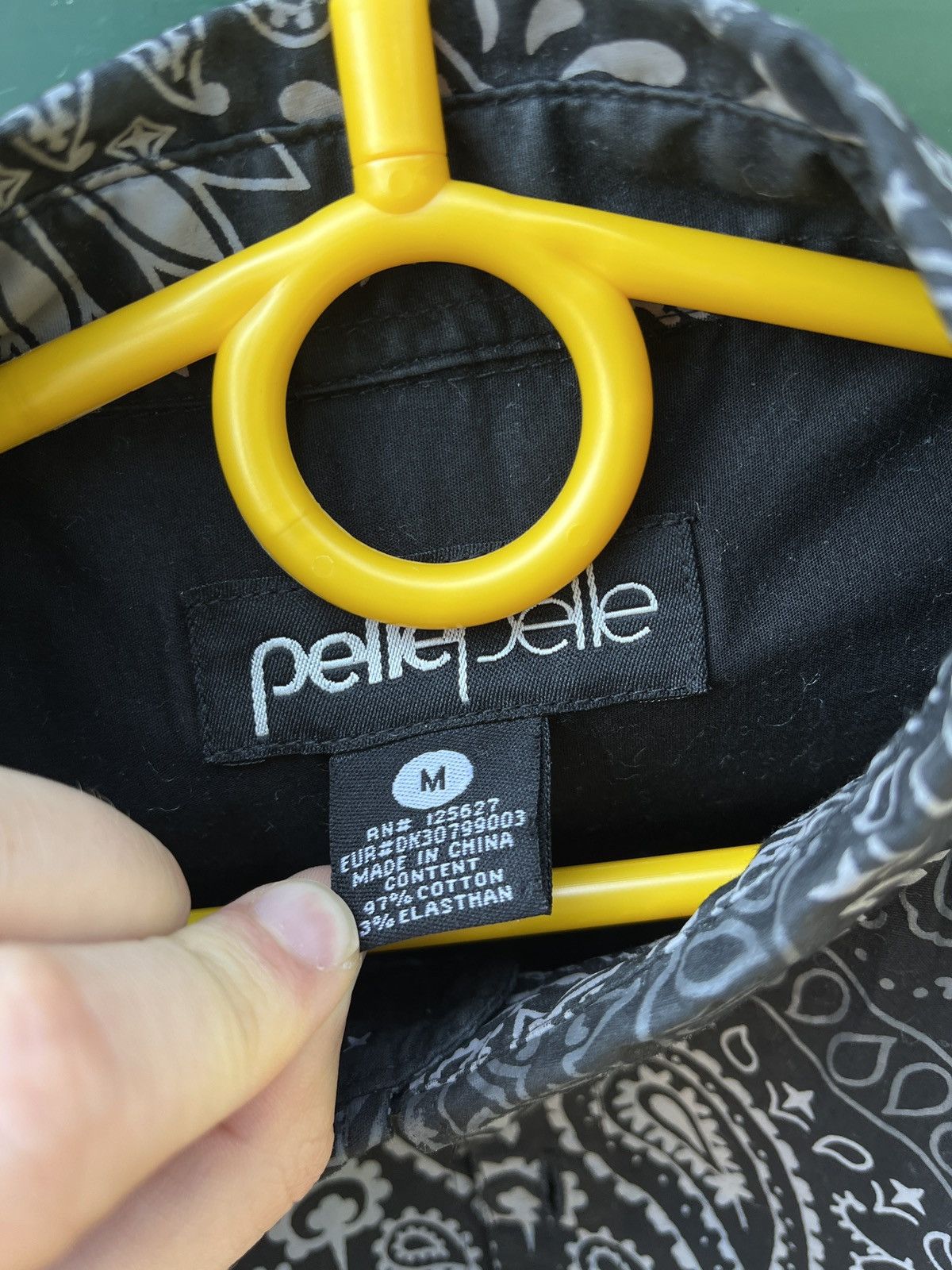 Pelle Pelle Deadstock Vintage 90s Pelle Pelle Denim Button Paisley Size US M / EU 48-50 / 2 - 4 Thumbnail