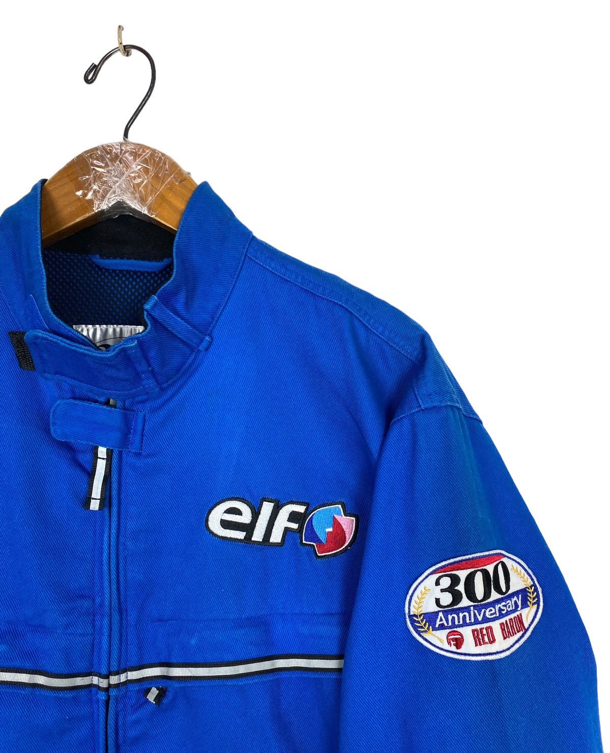 Japanese Brand Elf 300 Anniversary Red Baron Embroidery Big Logo Jacket Size US M / EU 48-50 / 2 - 6 Thumbnail