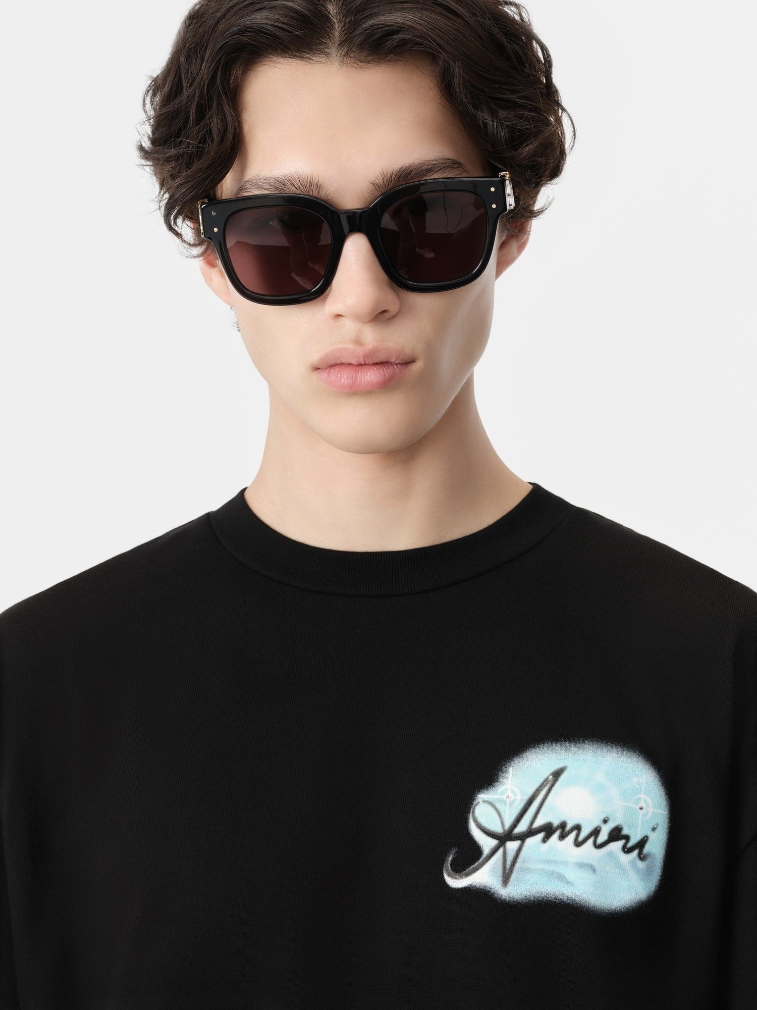 Amiri o1s1wg110525 Paradise Airbrush T-Shirt in Black Size US XL / EU 56 / 4 - 5 Thumbnail