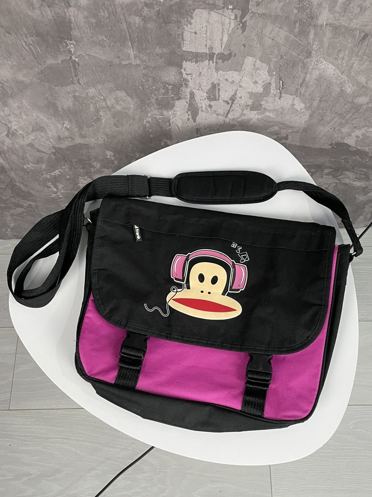 Hysteric Glamour x Paul Frank Y2K Paul Frank Monkey Logo Glamour Crossbody Bag in Pink, Men's