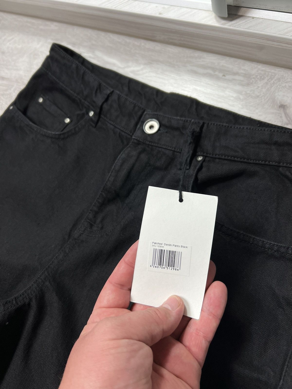 Other Y2K Style Ola Kala Patched Black Denim Pants Stretch Jeans Size US 32 / EU 48 - 10 Thumbnail