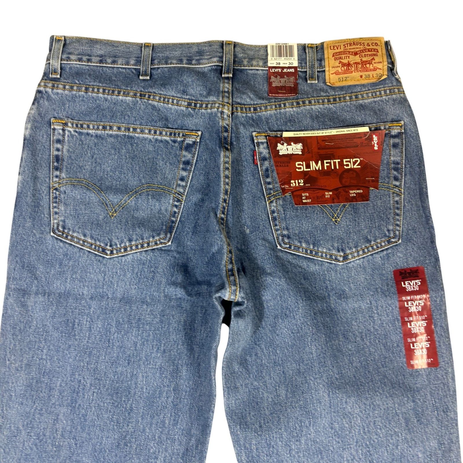 Levi's vintage y2k 2004 NWT Levis Slim Fit 512 Deadstock jeans 38 Size US 38 / EU 54 - 3 Thumbnail