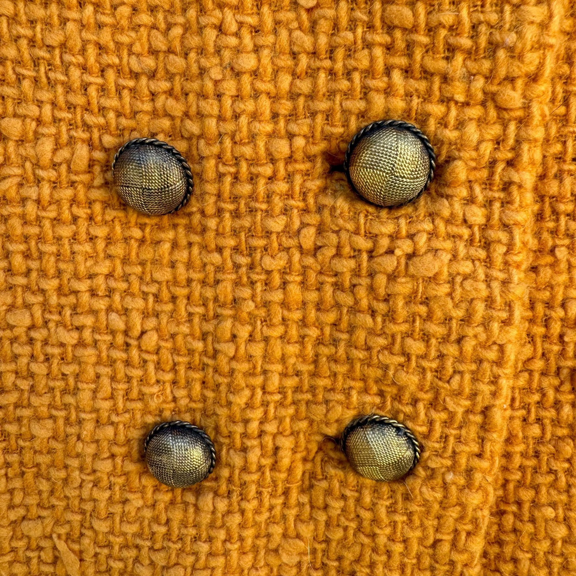 Other Eres Couture Vintage 50s 60s Womens L Boucle Wool Blazer Jac Size L / US 10 / IT 46 - 6 Thumbnail