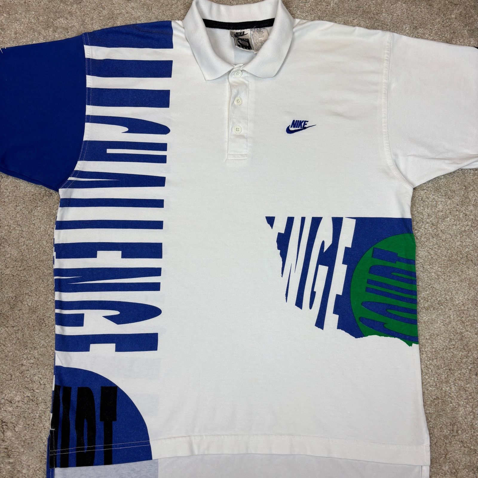 VTG 90s Nike Challenge Court Tennis Polo Shirt Men's Medium