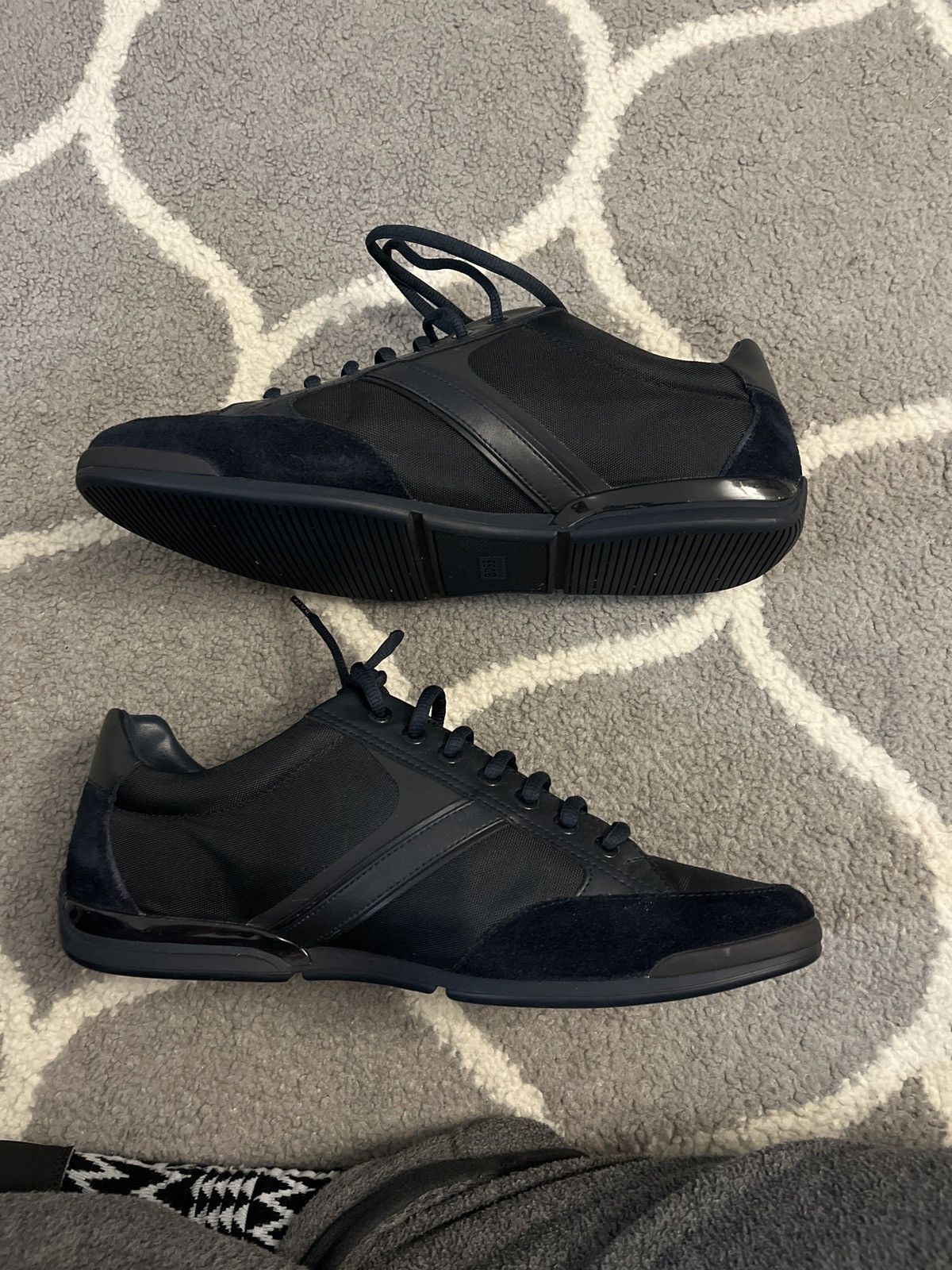 Hugo Boss Hugo Boss | MIXED-MATERIAL TRAINERS WITH SUEDE AND FAUX LEATHER Size US 11.5 / EU 44-45 - 4 Thumbnail
