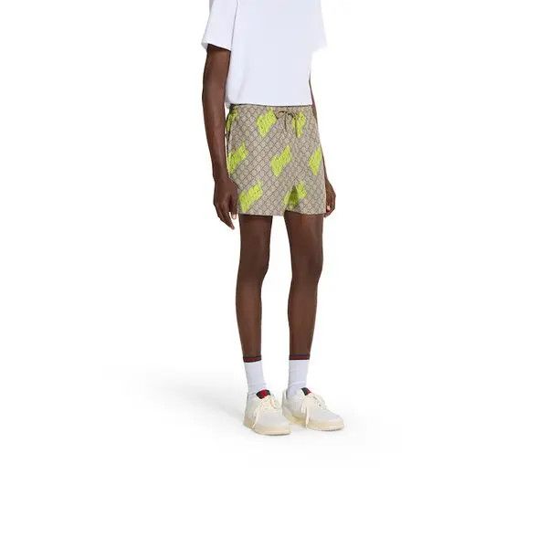 Gucci o1la5ras0426 Printed Technical Poplin Sweatshorts Size US 38 / EU 54 - 3 Thumbnail