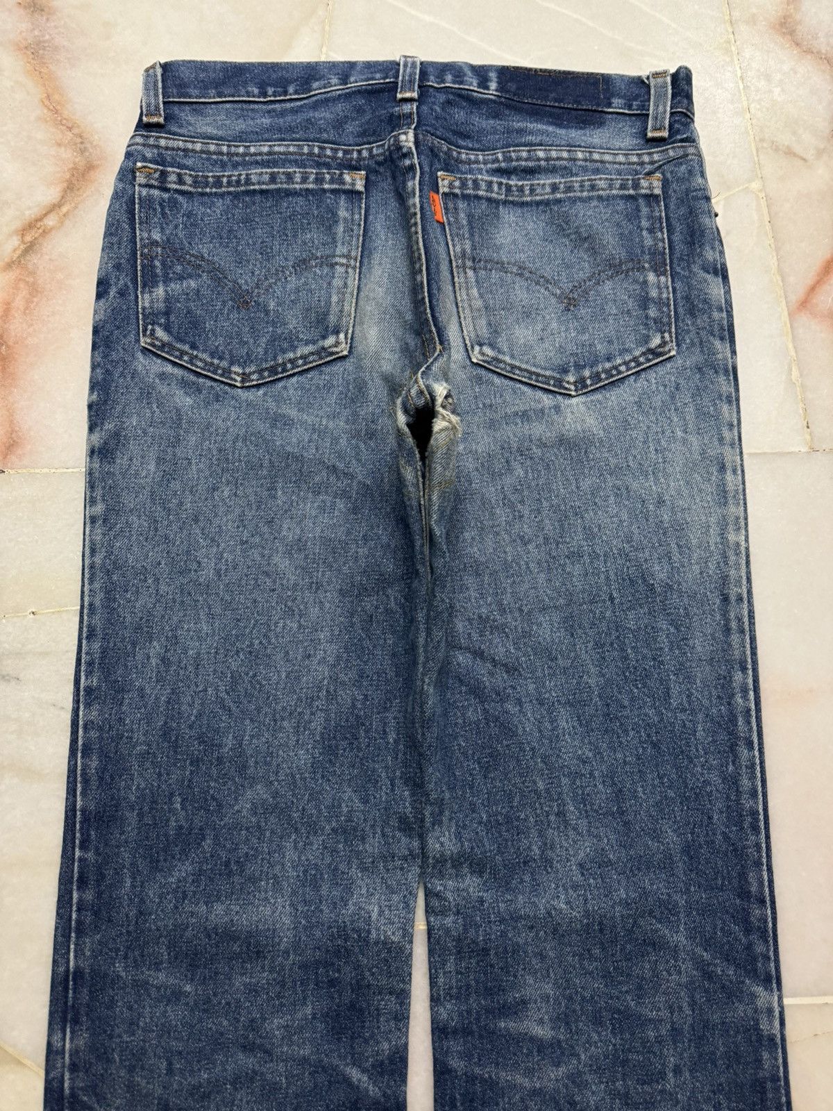 Levi's 💥INSANE💥VINTAGE Y2K LEVIS SAND WASHED DISTRESSED ORANGE TAB Size US 29 - 14 Thumbnail