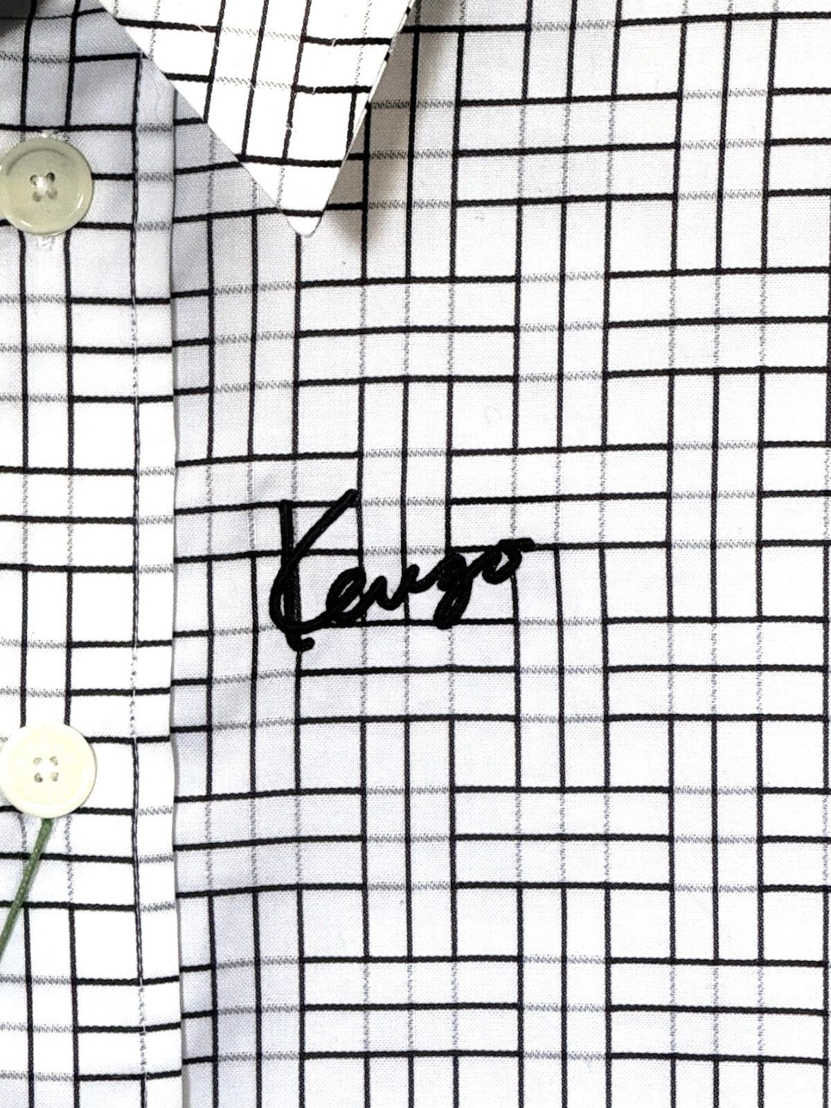 Kenzo KENZO NWT Nigo "Weave" Grid Oversized Jacquard Shirt Size US S / EU 44-46 / 1 - 8 Thumbnail