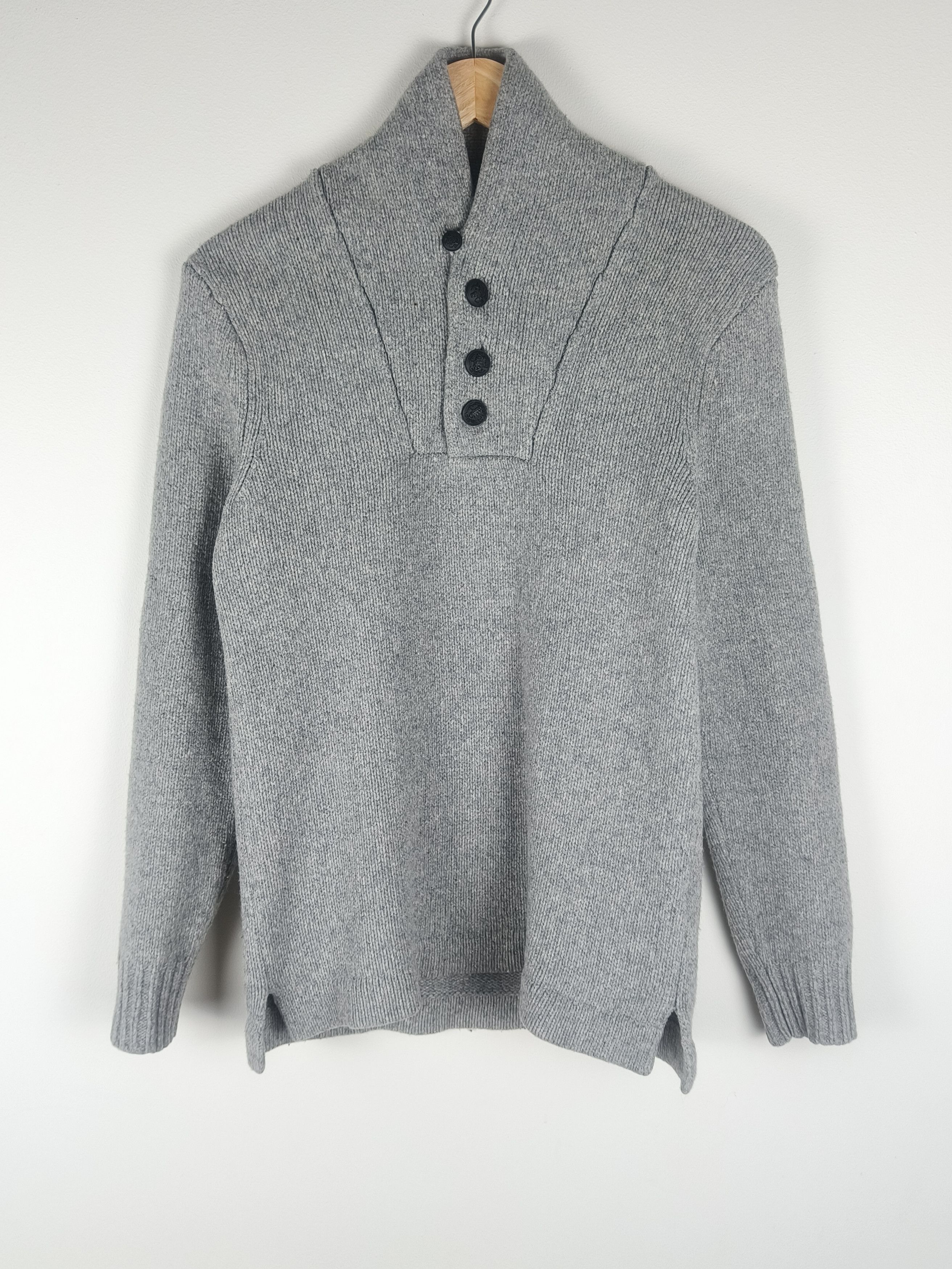 Acne Normandie AW11 Wool Button Neck Swedish Knit Pullover