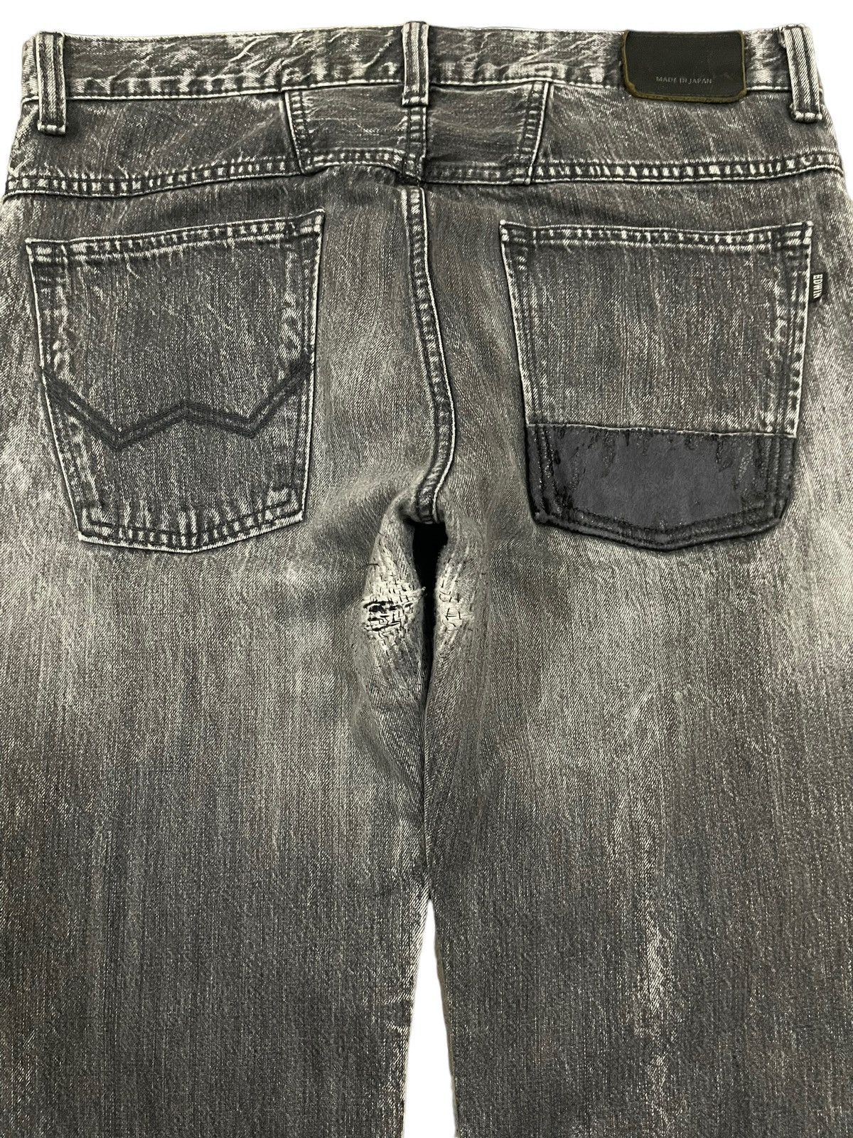Edwin Vintage 90s Edwin Japan Faded Wash Style Loose Jeans Size US 34 / EU 50 - 4 Thumbnail