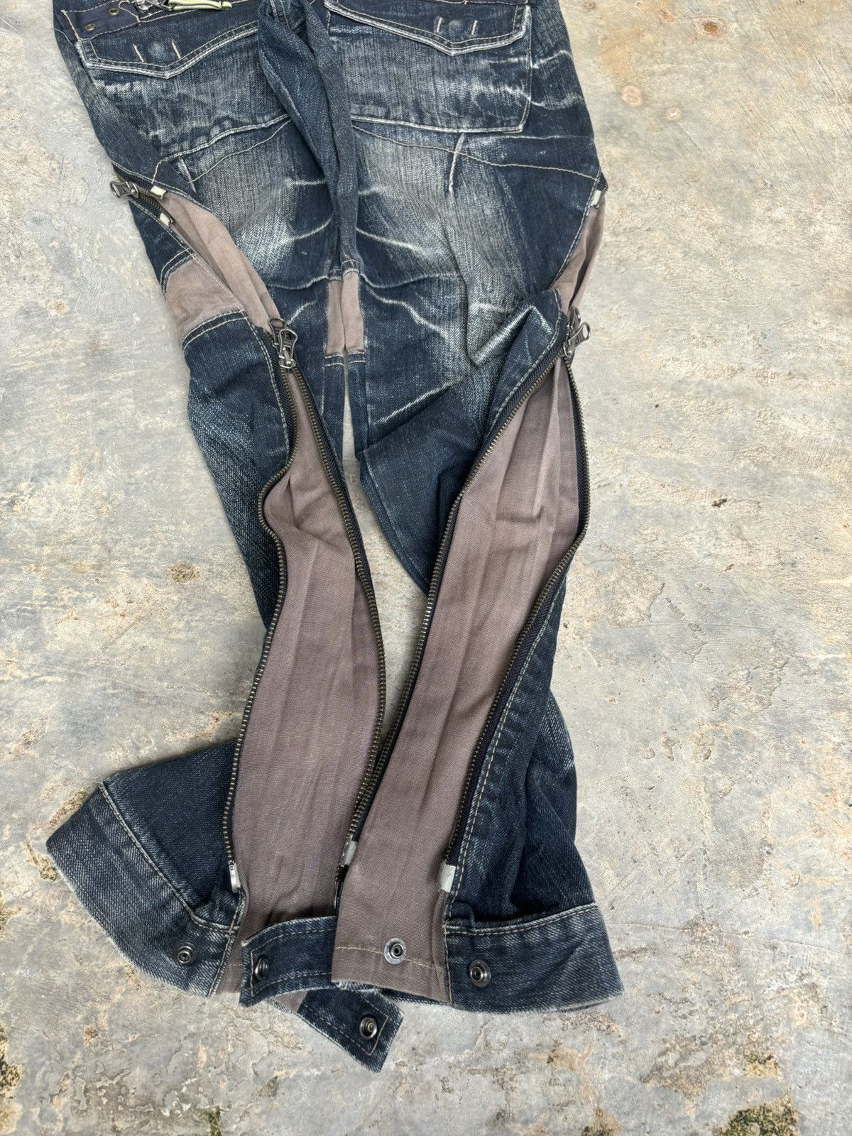 If Six Was Nine × Japanese Brand × PPFM PPFM Multi Zipper Ifsixwasnine Lgb Style Jeans Size US 29 - 13 Thumbnail
