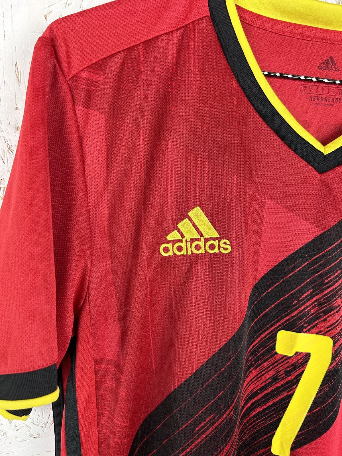 Adidas Adidas Belgium #7 De Bruyne Soccer Jersey In Red/Black Size US S / EU 44-46 / 1 - 3 Thumbnail