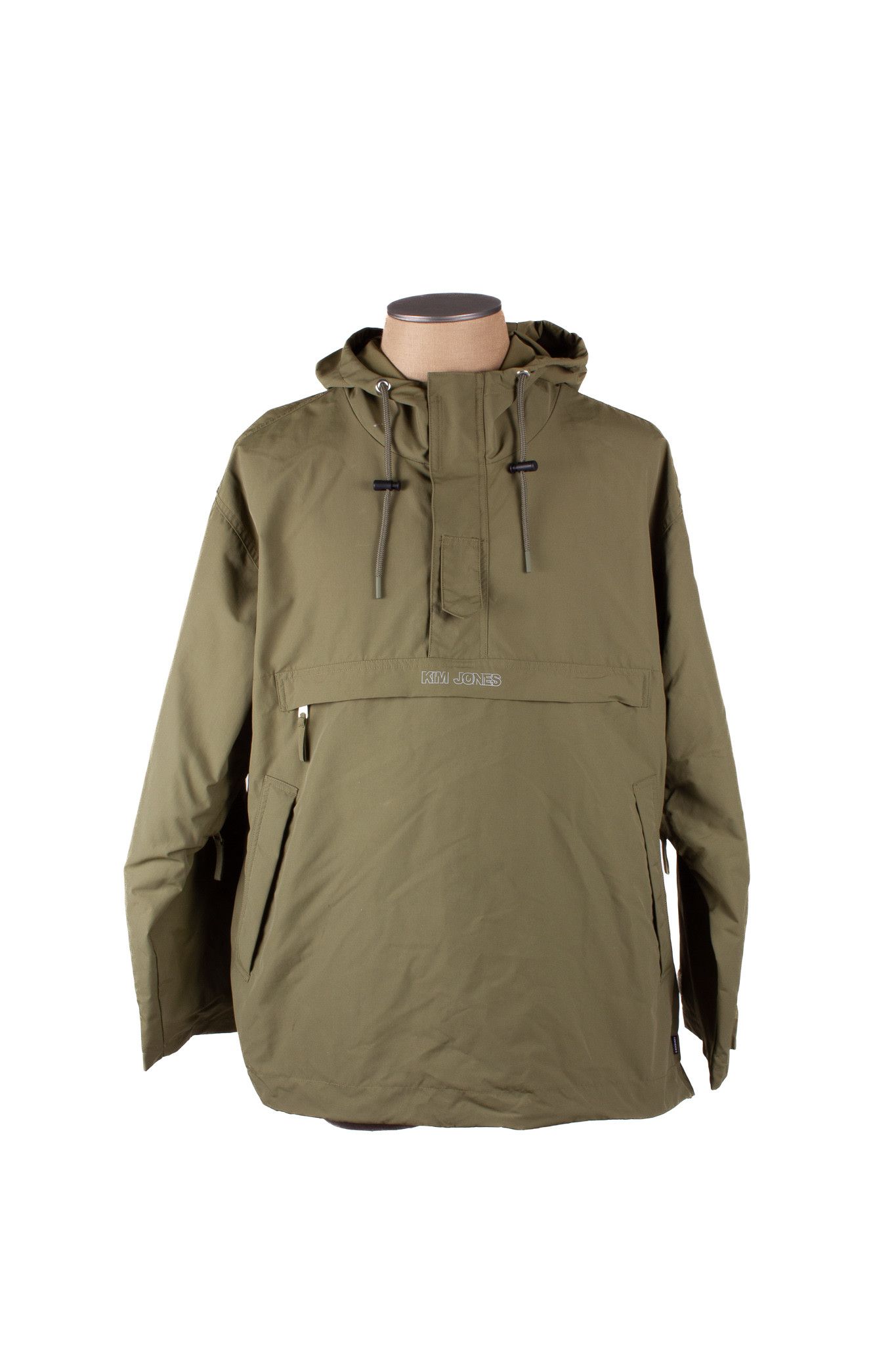 image of Converse x Kim Jones Olive Nylon Hooded Anorak, Men's (Size Large)