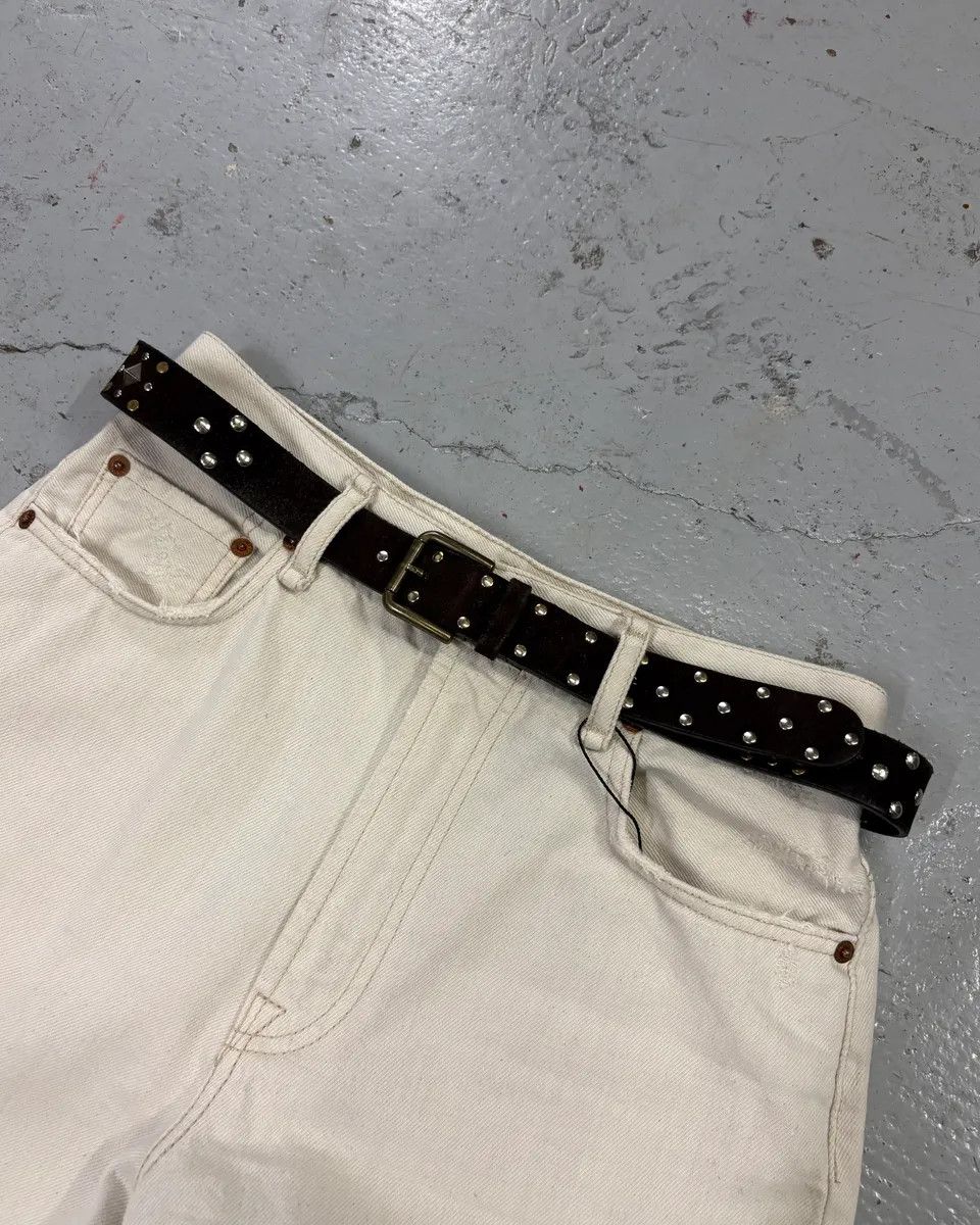Dolce & Gabbana Dolce & Gabbana Brown Suede Studded Belt Size ONE SIZE - 2 Thumbnail