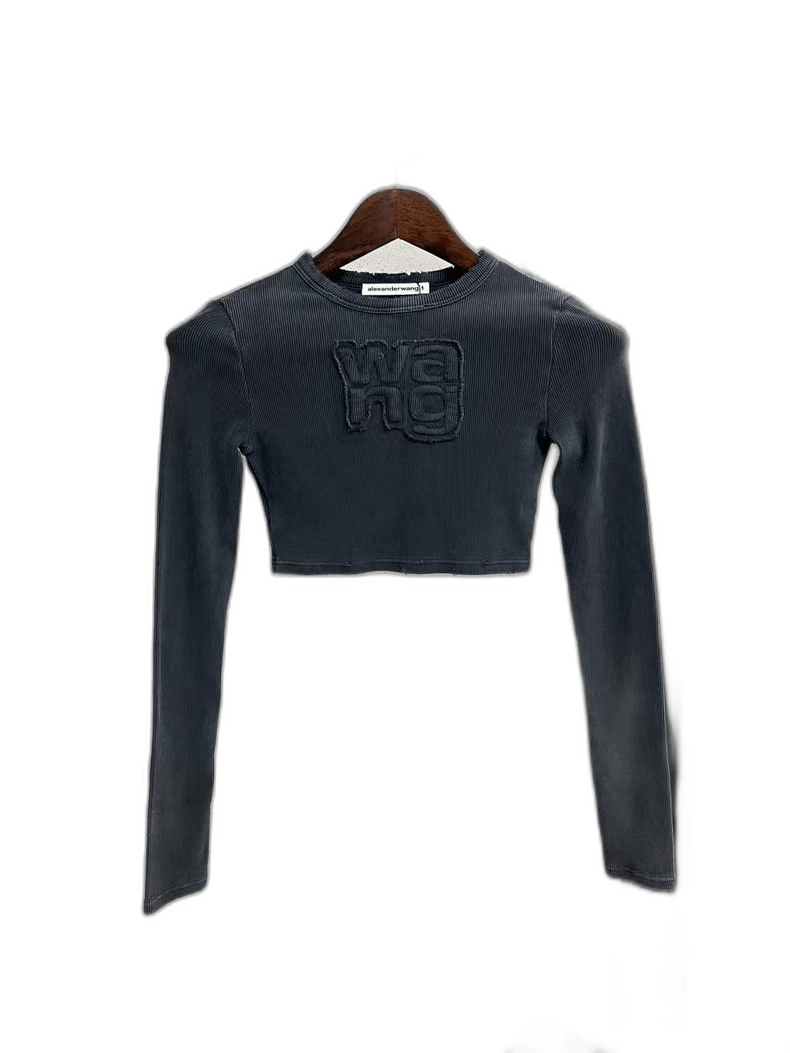 Alexander Wang Alexander Wang Long Sleeve Cropped Top-yf Size US XS / EU 42 / 0 - 1 Thumbnail