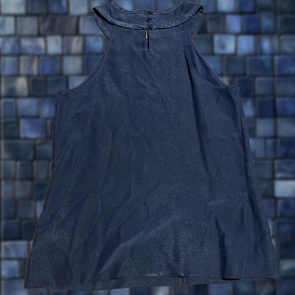J.Crew J. Crew Tank Top Women’s 0 Navy Blue Silk Sleeveless Blouse Tank Top Size XS / US 0-2 / IT 36-38 - 1 Thumbnail