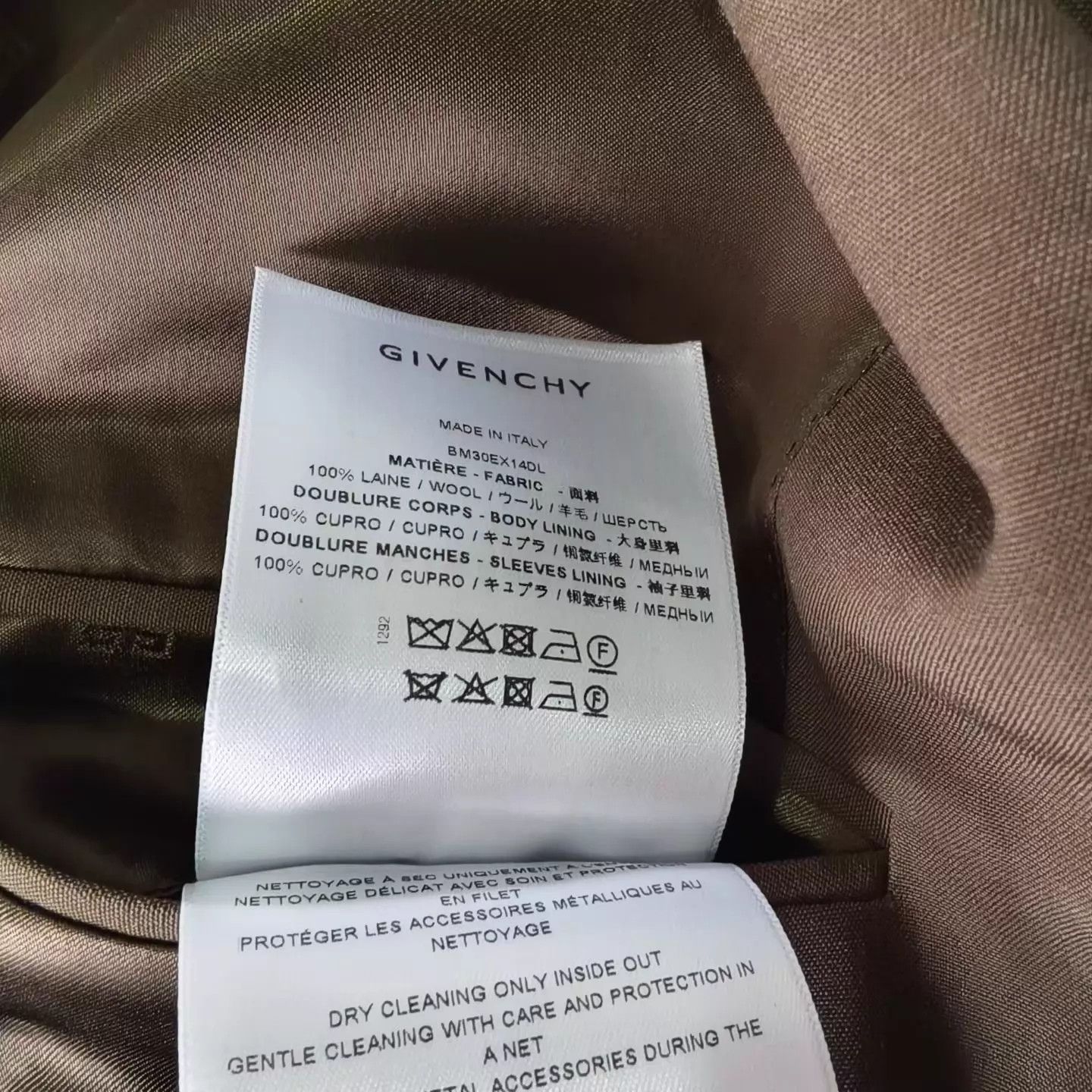 Givenchy Givenchy Khaki New Blazer 50 Size 50S - 4 Thumbnail
