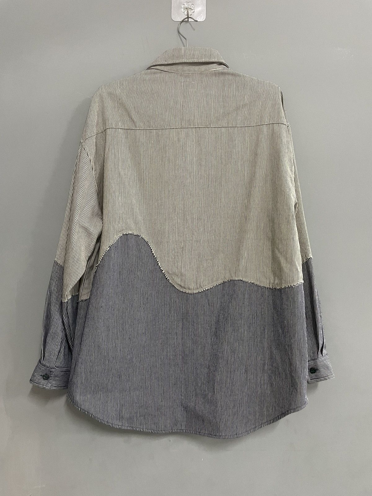 Japanese Brand × go slow caravan GO SLOW CARAVAN Work Shirt Patch Railway Stripes Size US L / EU 52-54 / 3 - 9 Thumbnail