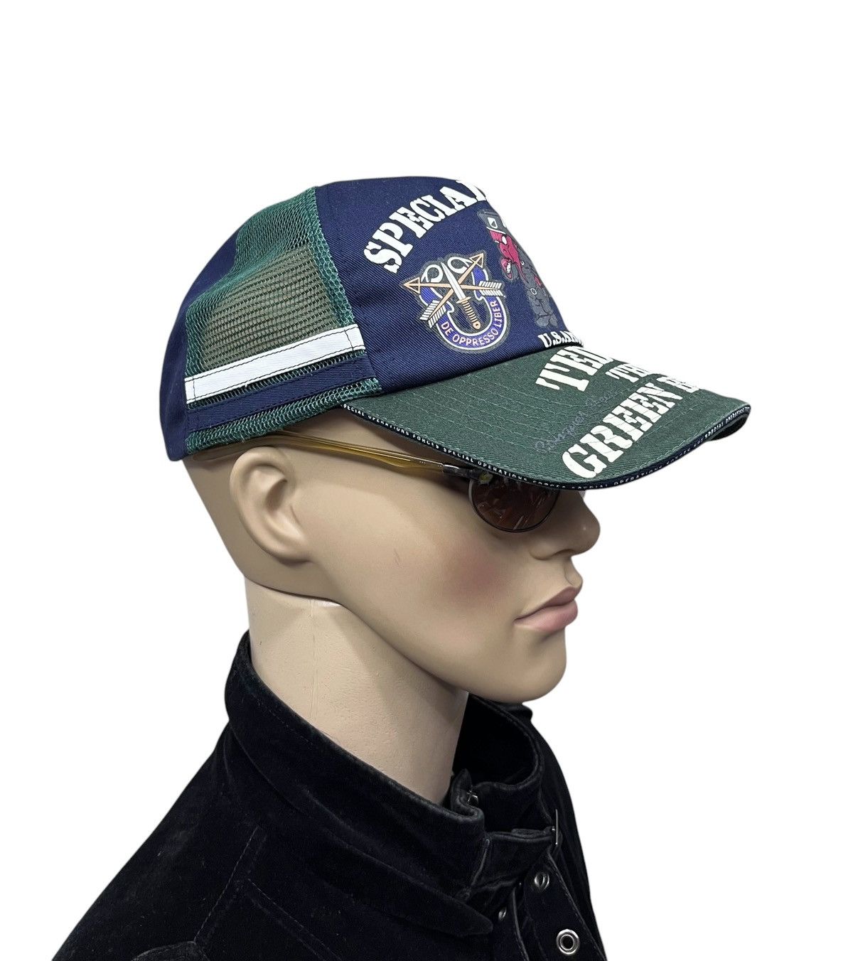 Tedman 🔥Vintage TEDMAN ARMY SPECIAL FORCE Hybrid Trucker Snapback Size ONE SIZE - 8 Thumbnail