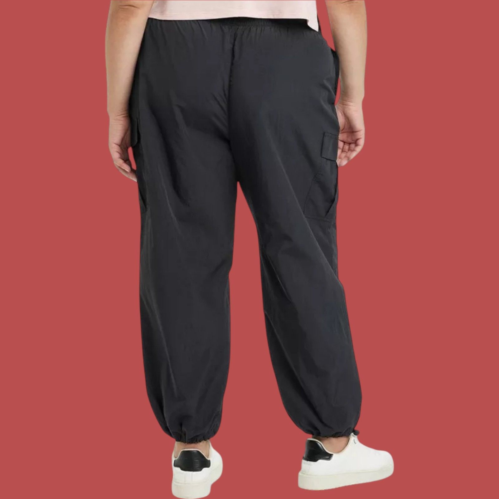 Other All In Motion - Women's High-Rise Cargo Parachute Pants High Size 32" / US 10 / IT 46 - 2 Thumbnail