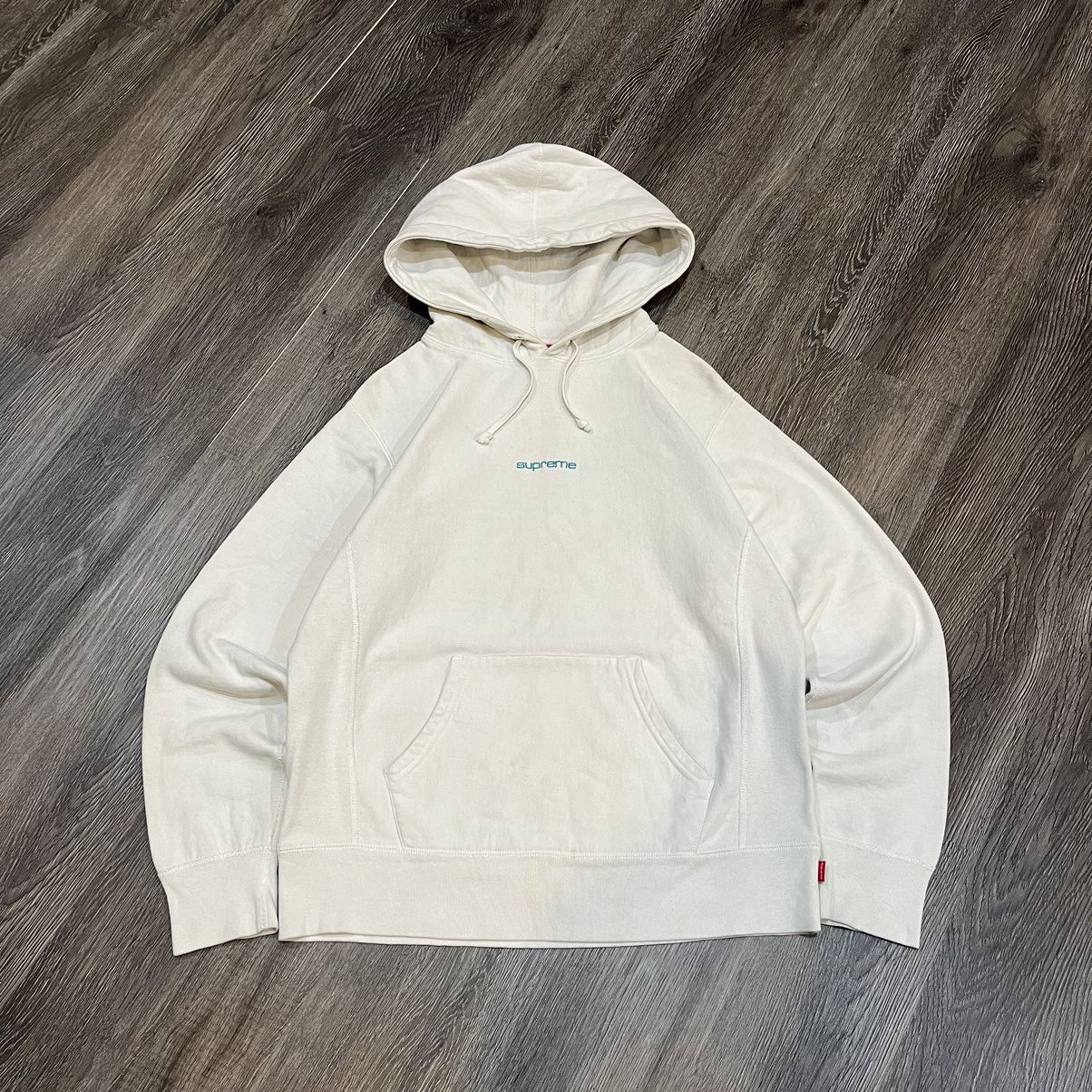 Supreme SUPREME Compact Logo Hooded Sweatshirt White Size US M / EU 48-50 / 2 - 1 Thumbnail