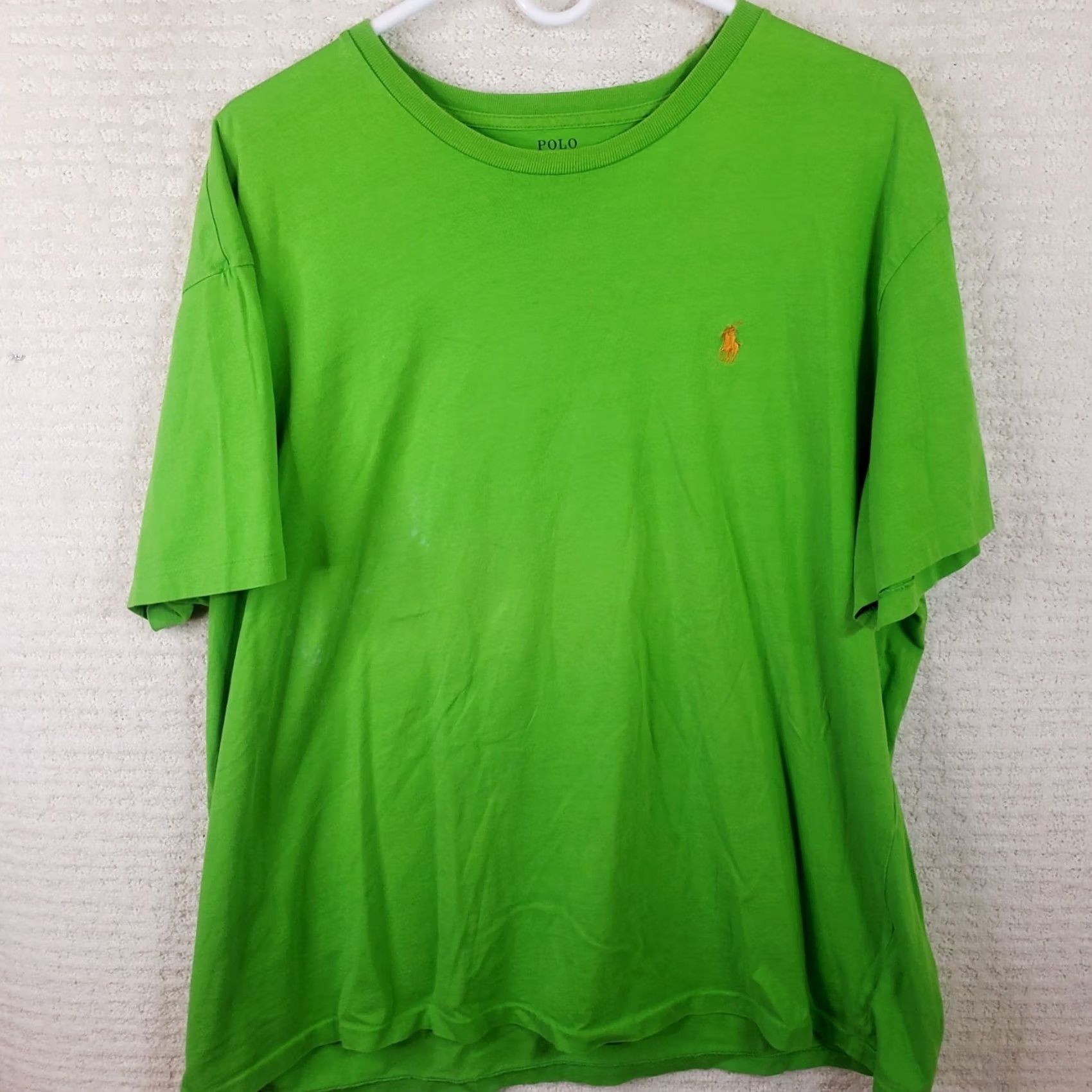 Polo Ralph Lauren Polo Ralph Lauren T Shirt XL Green Short Sleeve V-Neck Logo Preppy Pony Shirt Mens XL Green Logo Polo Ralph Lauren T-Shirt Size US XL / EU 56 / 4 - 2 Thumbnail