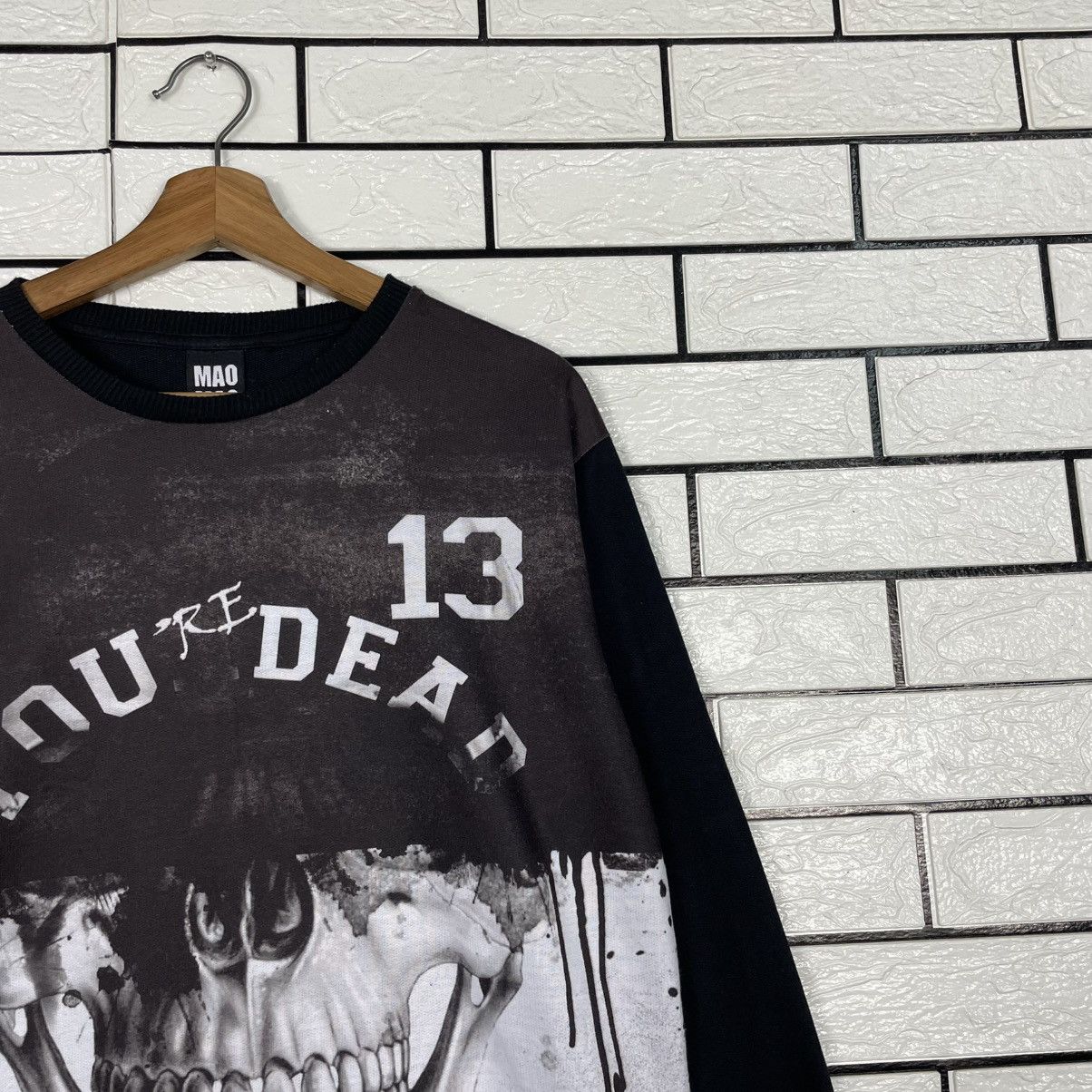 Japanese Brand Mao Mao You're Dead Big Print Sweatshirt Size US M / EU 48-50 / 2 - 5 Thumbnail