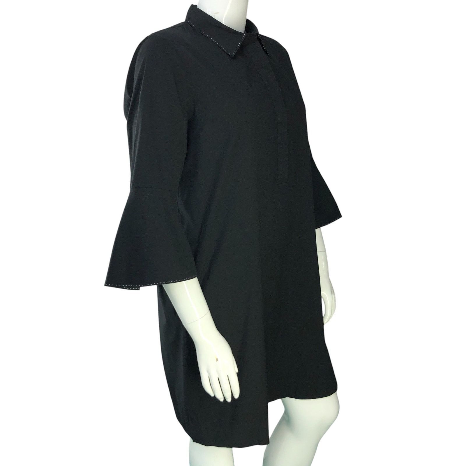 Lafayette 148 Lafayette 148 Sz 18 Dress Popover Poplin Bell Sleeve POCKETS Size XXL / US 16-18 / IT 52-54 - 10 Thumbnail