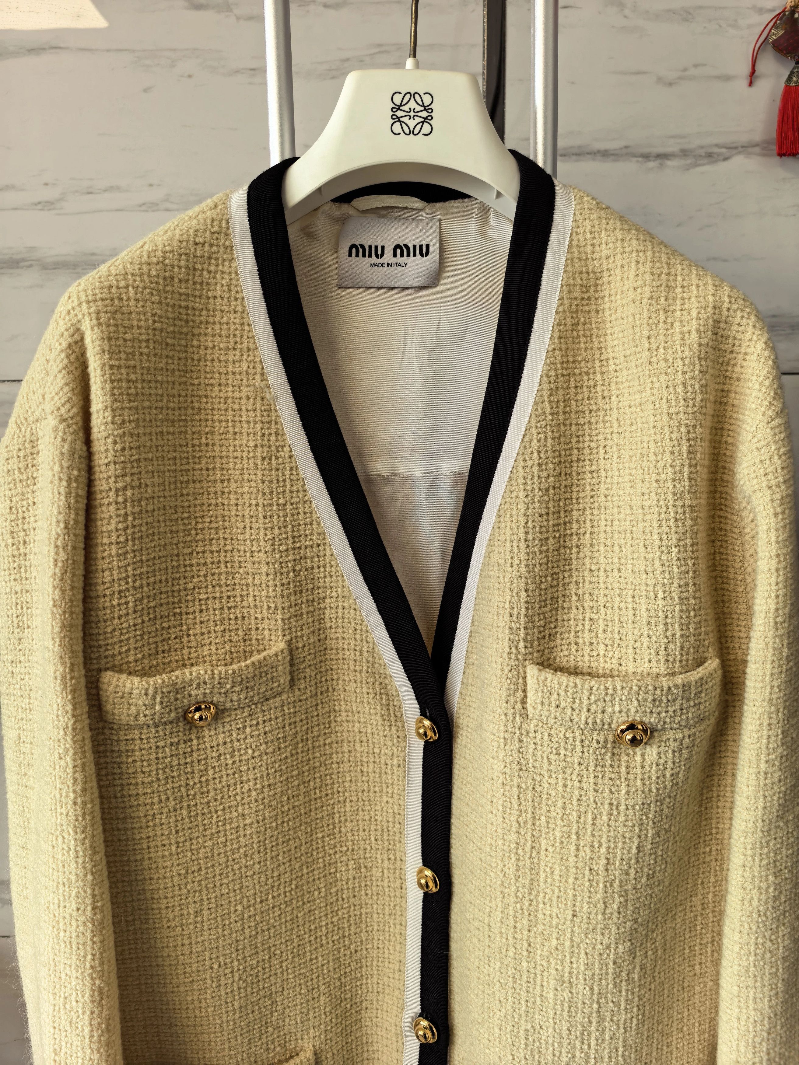 Miu Miu MIU MIU ss23 40 new premium virgin wool Coco-style blazer Size S / US 4 / IT 40 - 7 Thumbnail