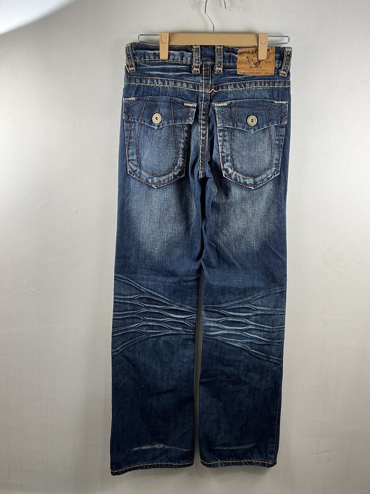 【超美品】トゥルーレリジョン LOGAN SUPER T JEAN TRUE RELIGION Logan Super T Jeans Men's USA Size 34/29 Thick